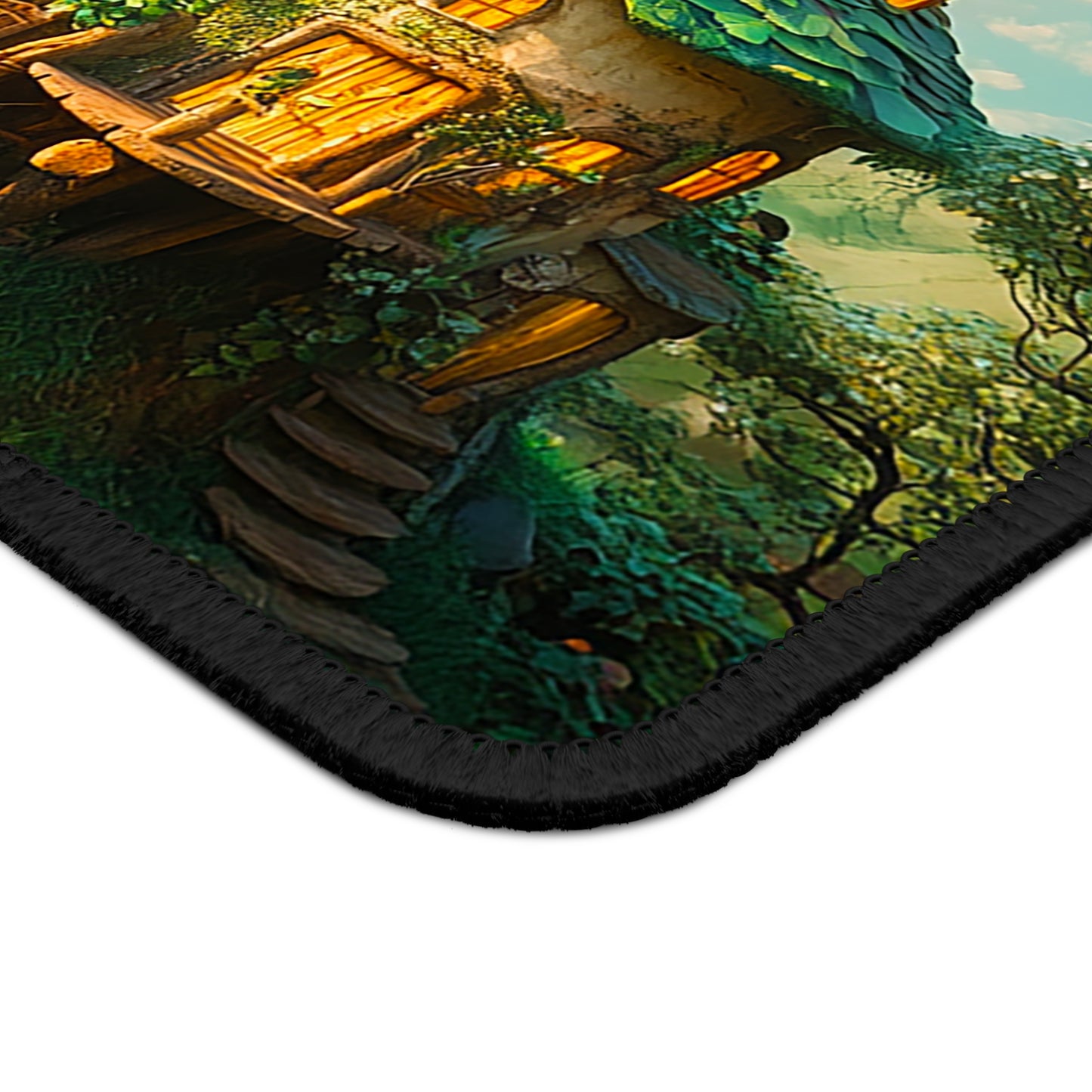 Saint Patrick's Day Mystical Leprechaun Treehouse Gaming Mouse Pad