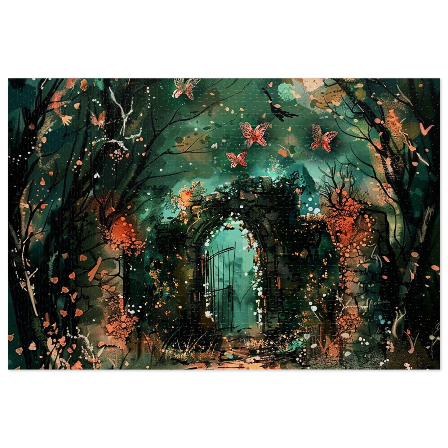 Lonely Ancient Fantasy Gate Jigsaw Puzzle (30, 110, 252, 500,1000-Piece)