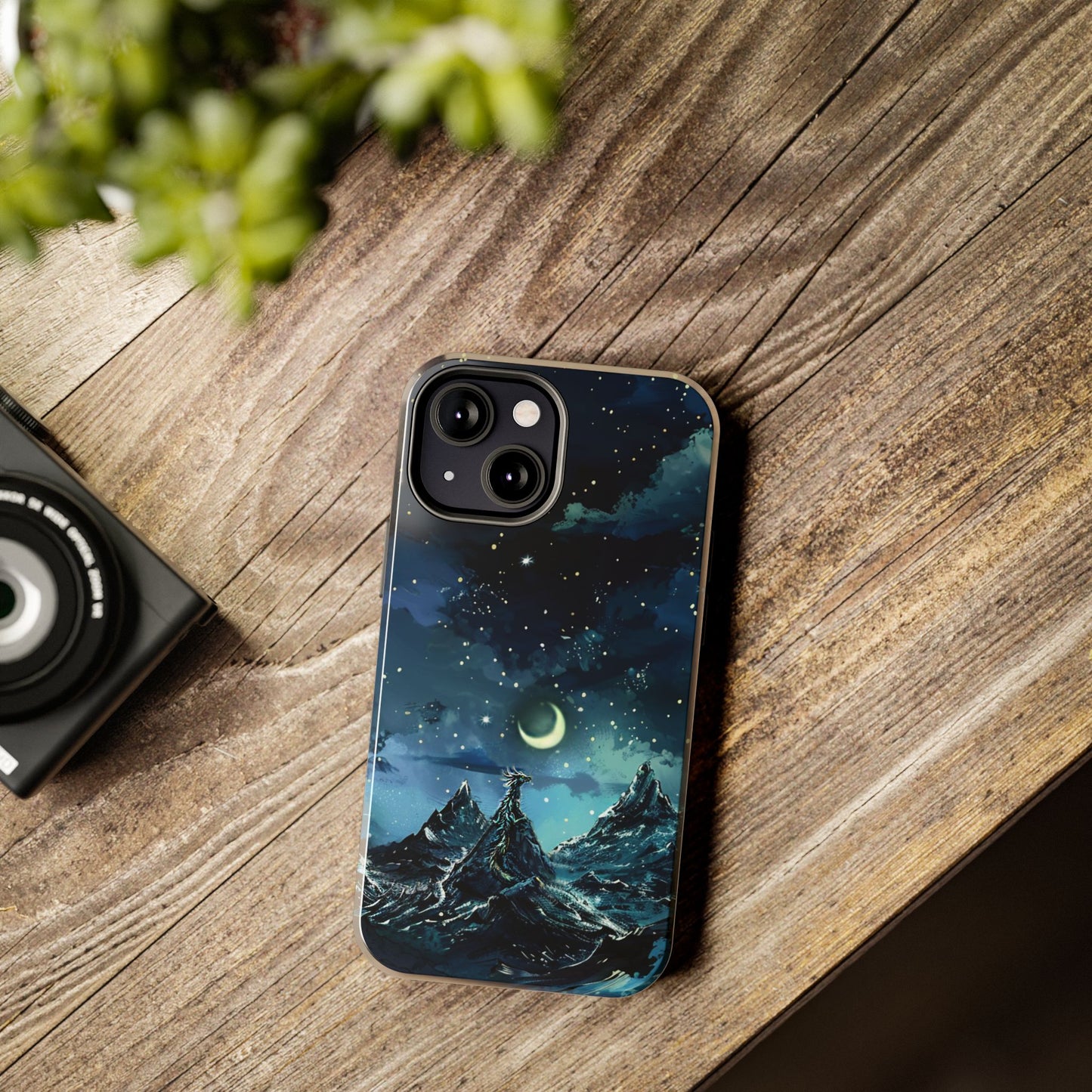 iPhone Android Fantasy Snowy Mountain Dragon Phone Case