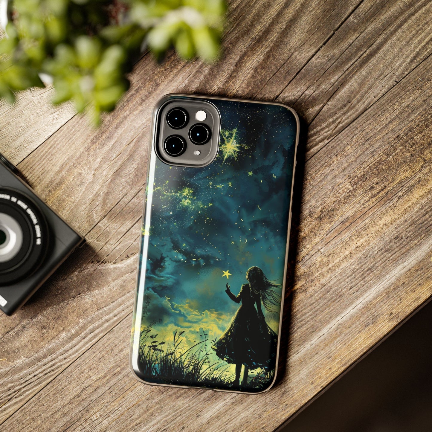iPhone Android Wishing Star Girl Phone Case
