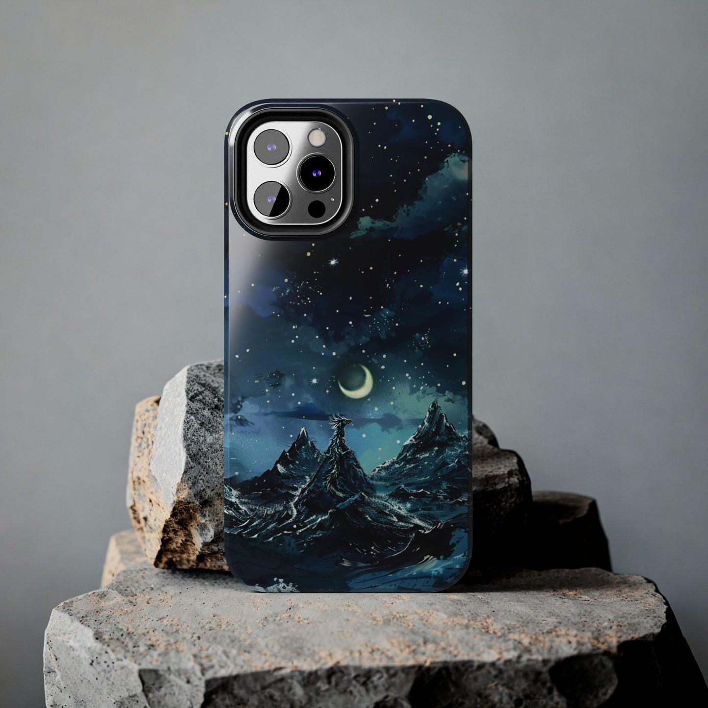 iPhone Android Fantasy Snowy Mountain Dragon Phone Case