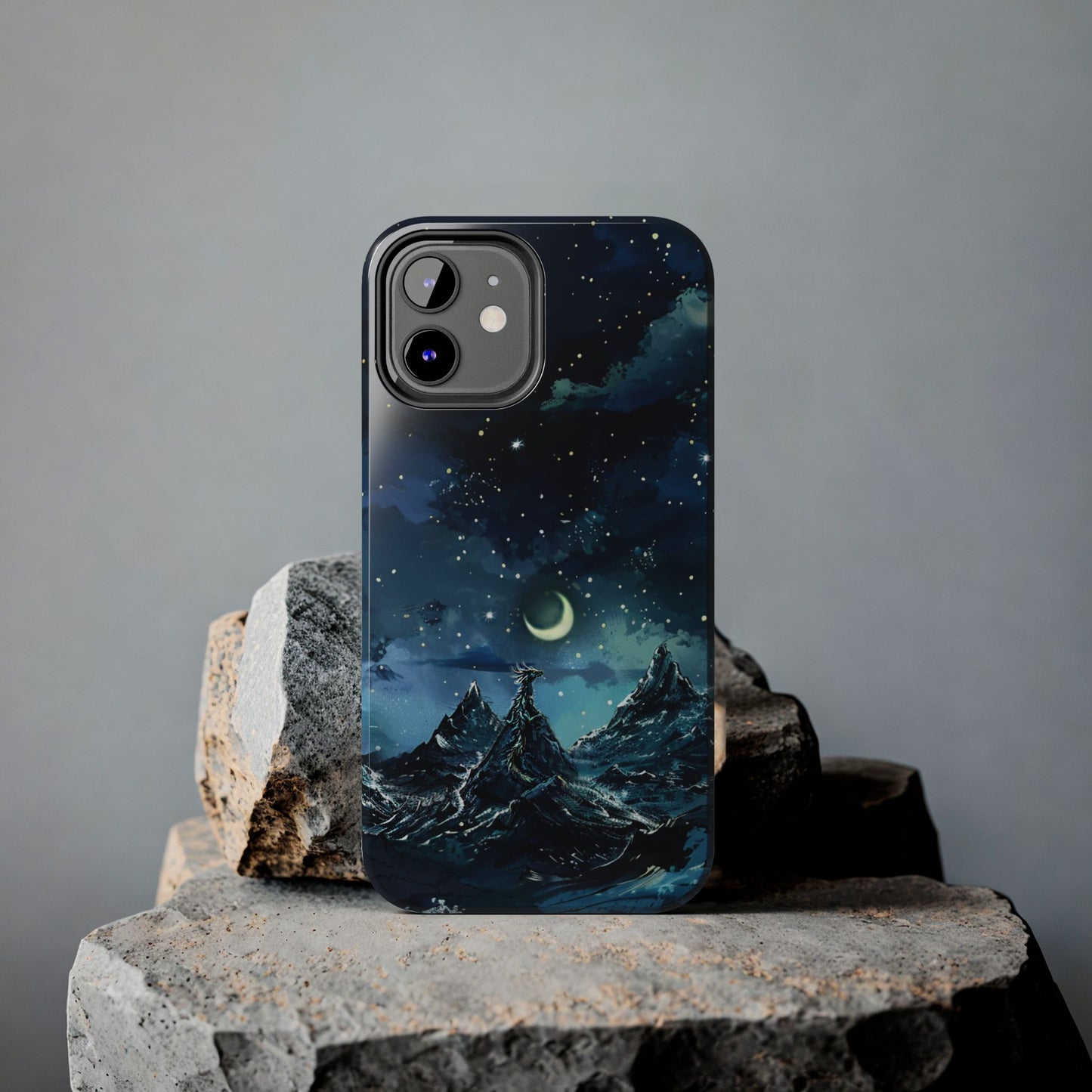iPhone Android Fantasy Snowy Mountain Dragon Phone Case