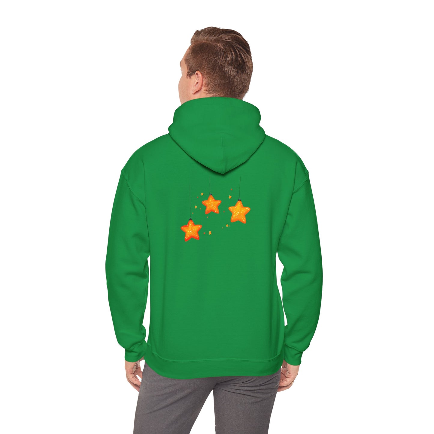 Cute Christmas Starry Ornaments Girl Unisex Heavy Blend™ Hooded Sweatshirt