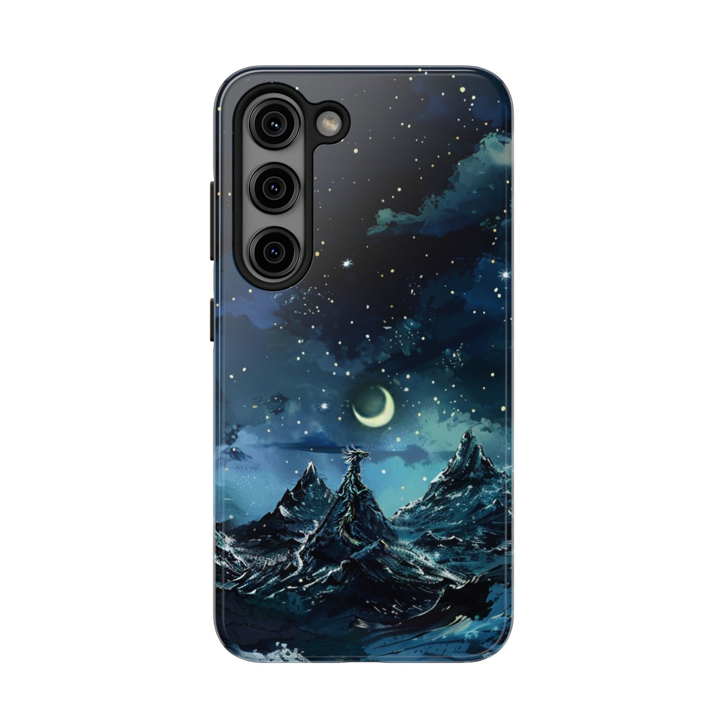 iPhone Android Fantasy Snowy Mountain Dragon Phone Case