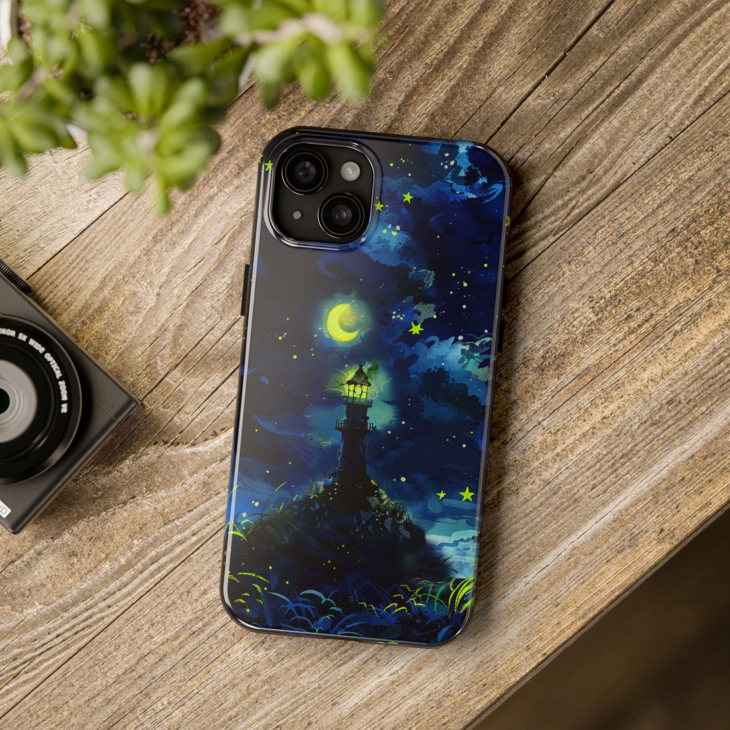 iPhone Android Moonlight Lighthouse Phone Case