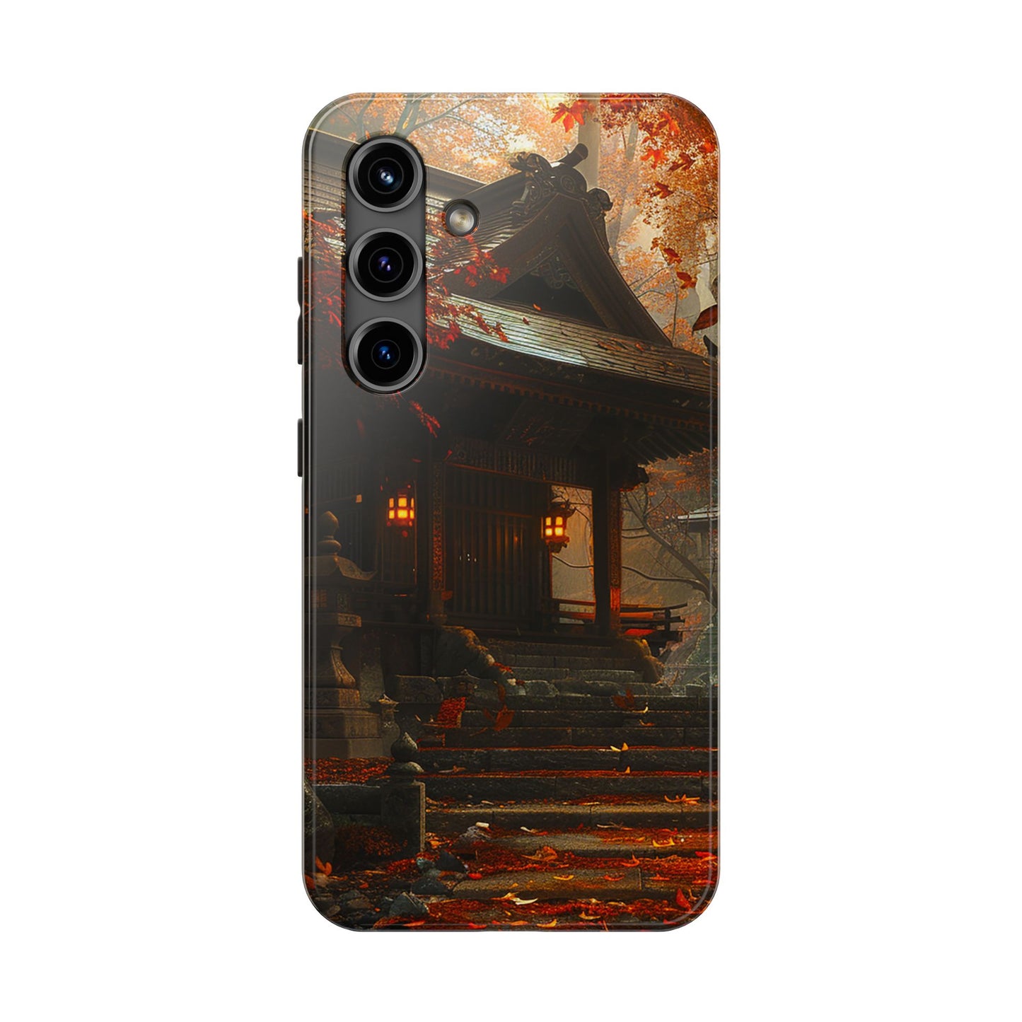 Japanese Autumn Shinto Shrine Tough Phone Case