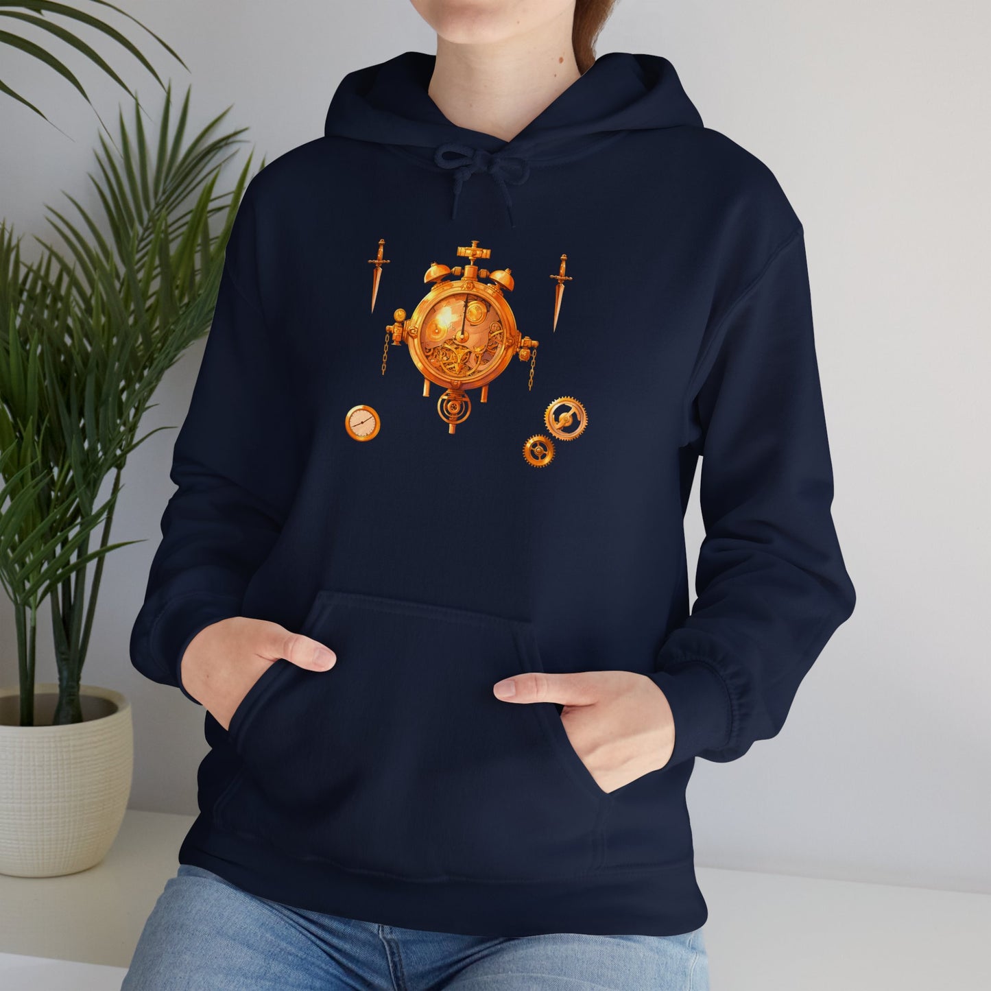 Steampunk Clocks and Gears Unisex Heavy Blend™ Hooded Sweatshirt
