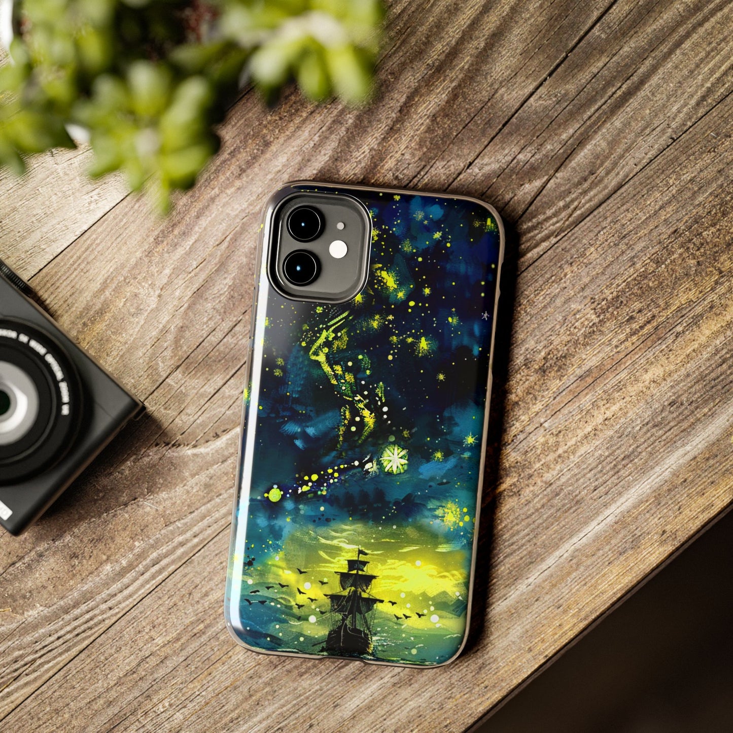 iPhone Android Starry Sky Lost Pirate Ship Phone Case