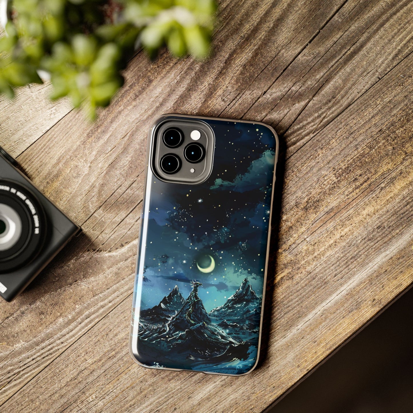iPhone Android Fantasy Snowy Mountain Dragon Phone Case