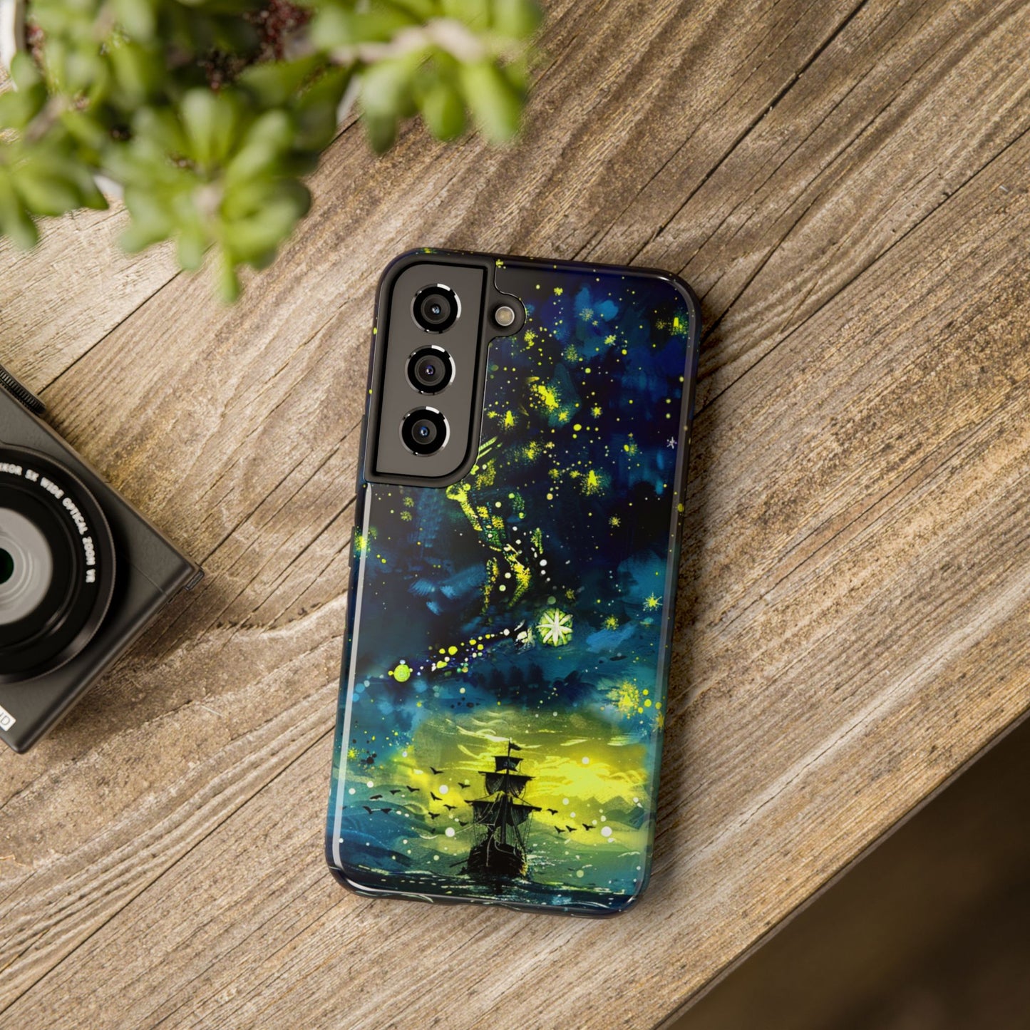 iPhone Android Starry Sky Lost Pirate Ship Phone Case