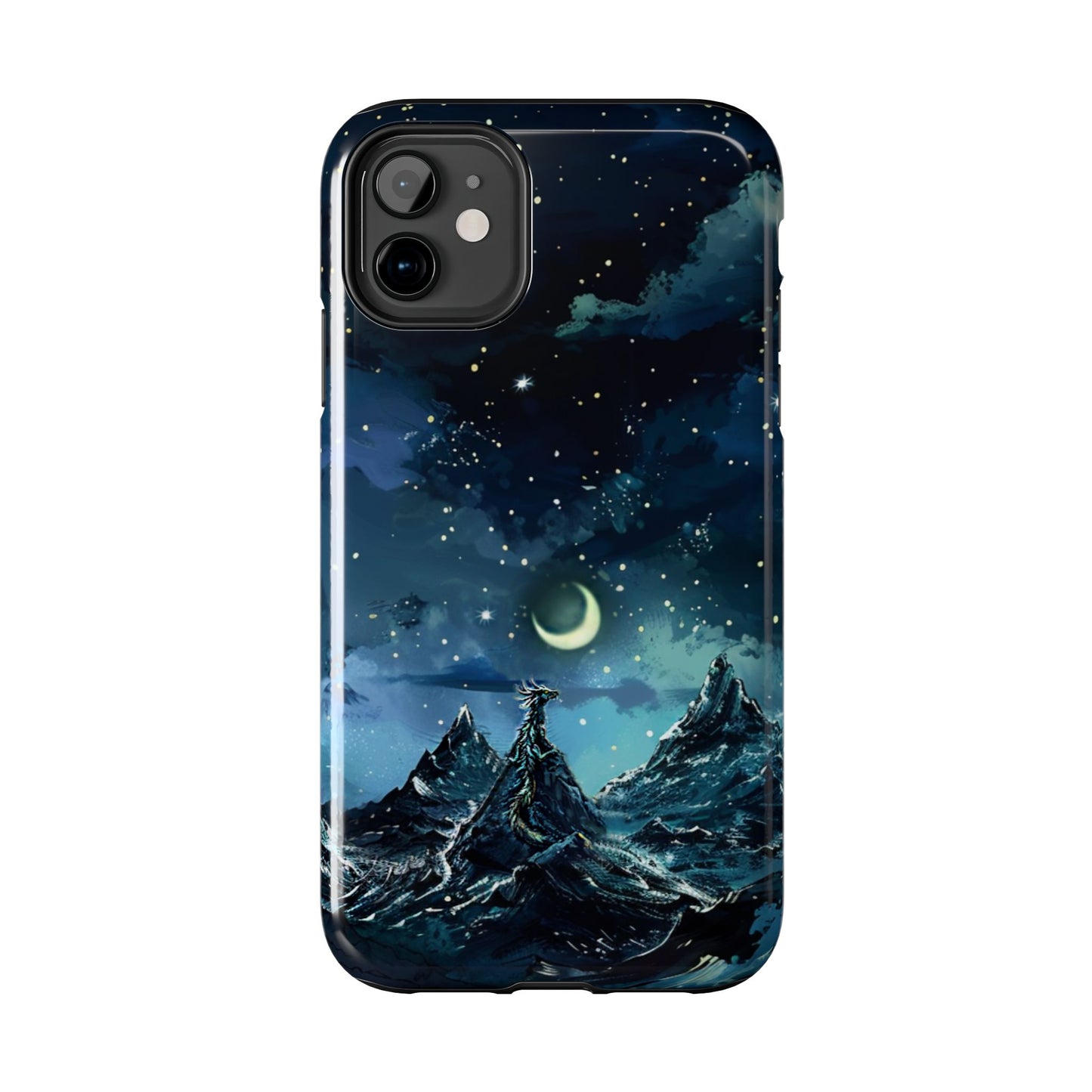 iPhone Android Fantasy Snowy Mountain Dragon Phone Case