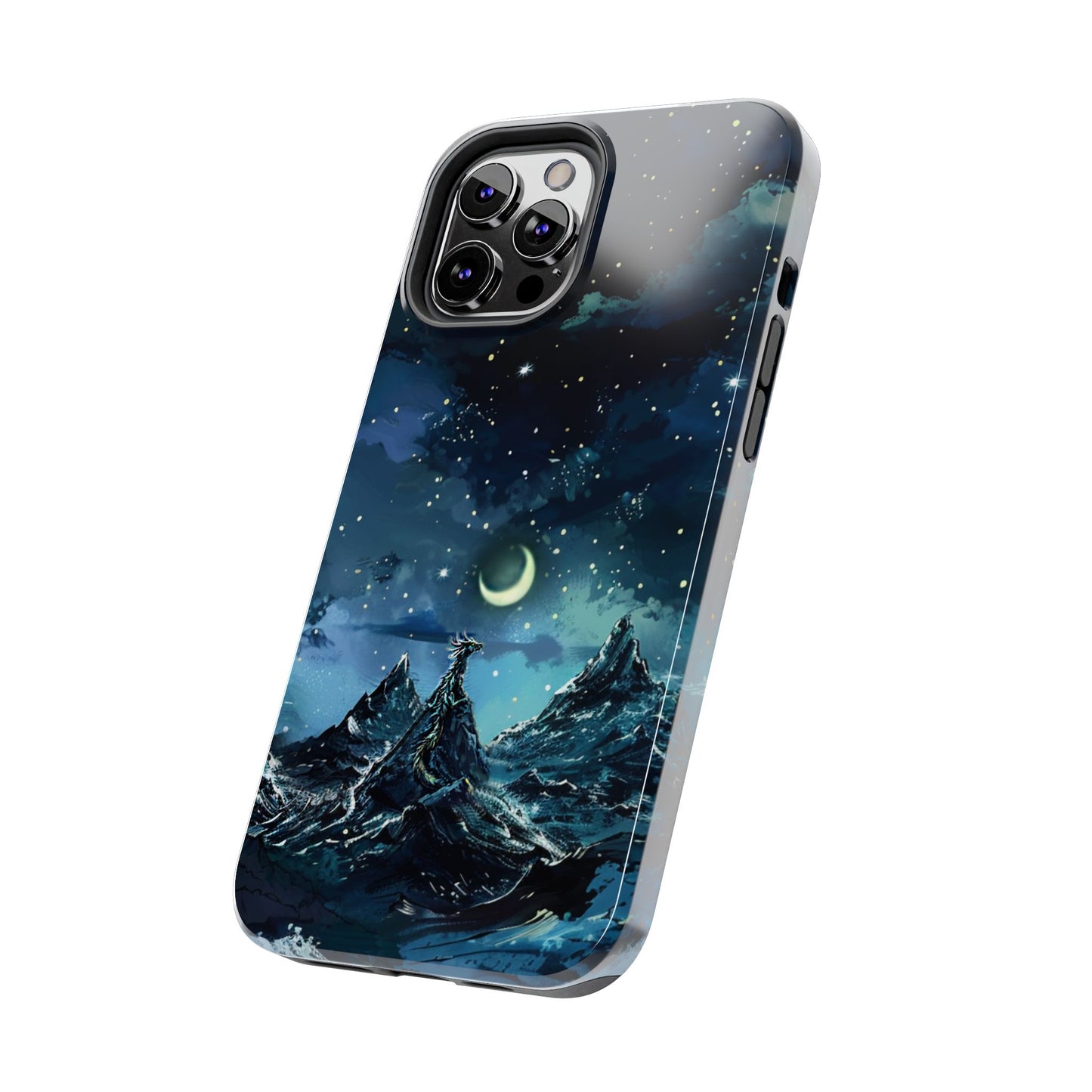 iPhone Android Fantasy Snowy Mountain Dragon Phone Case