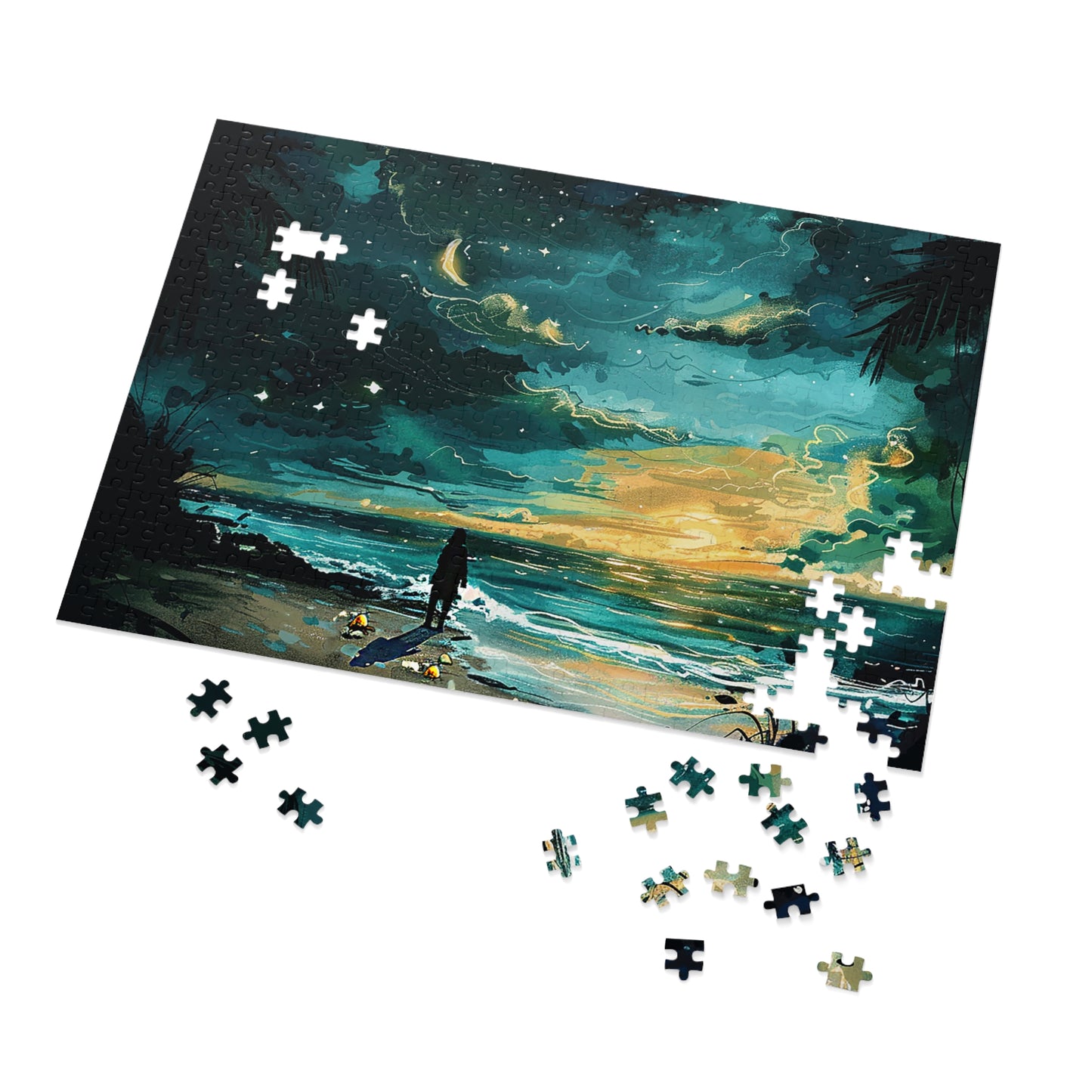 Faraway Warm Tropical Beach Jigsaw Puzzle (30, 110, 252, 500,1000-Piece)