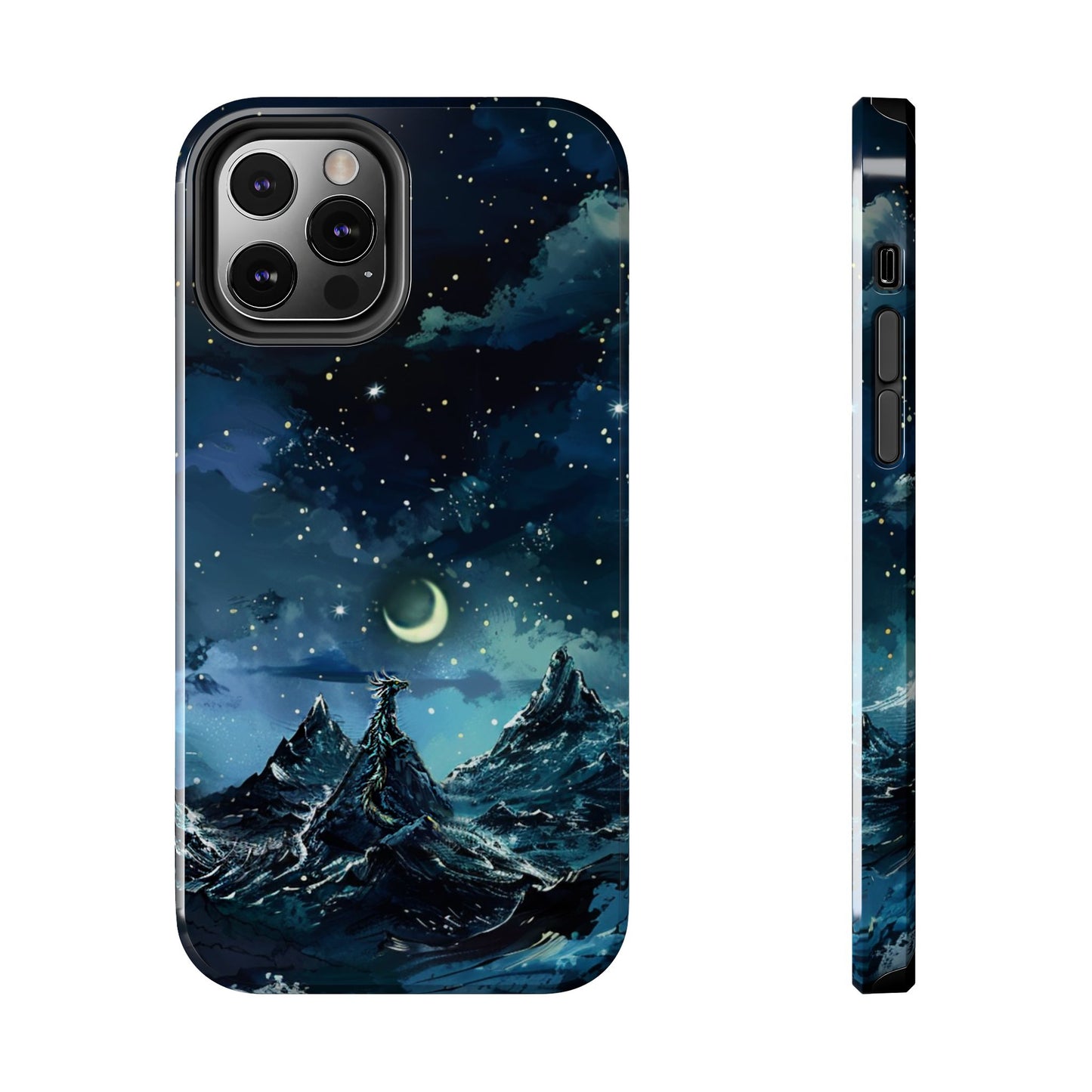 iPhone Android Fantasy Snowy Mountain Dragon Phone Case