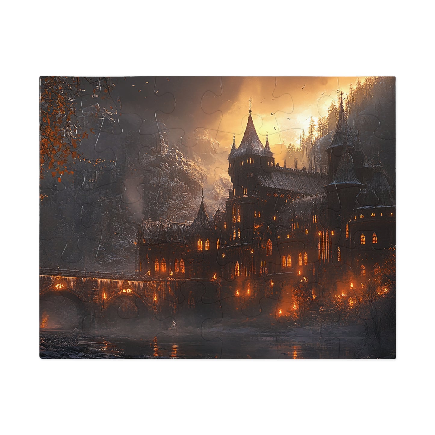 Mountain Winter Palace Hideaway Jigsaw Puzzle (30, 110, 252, 500,1000-Piece)