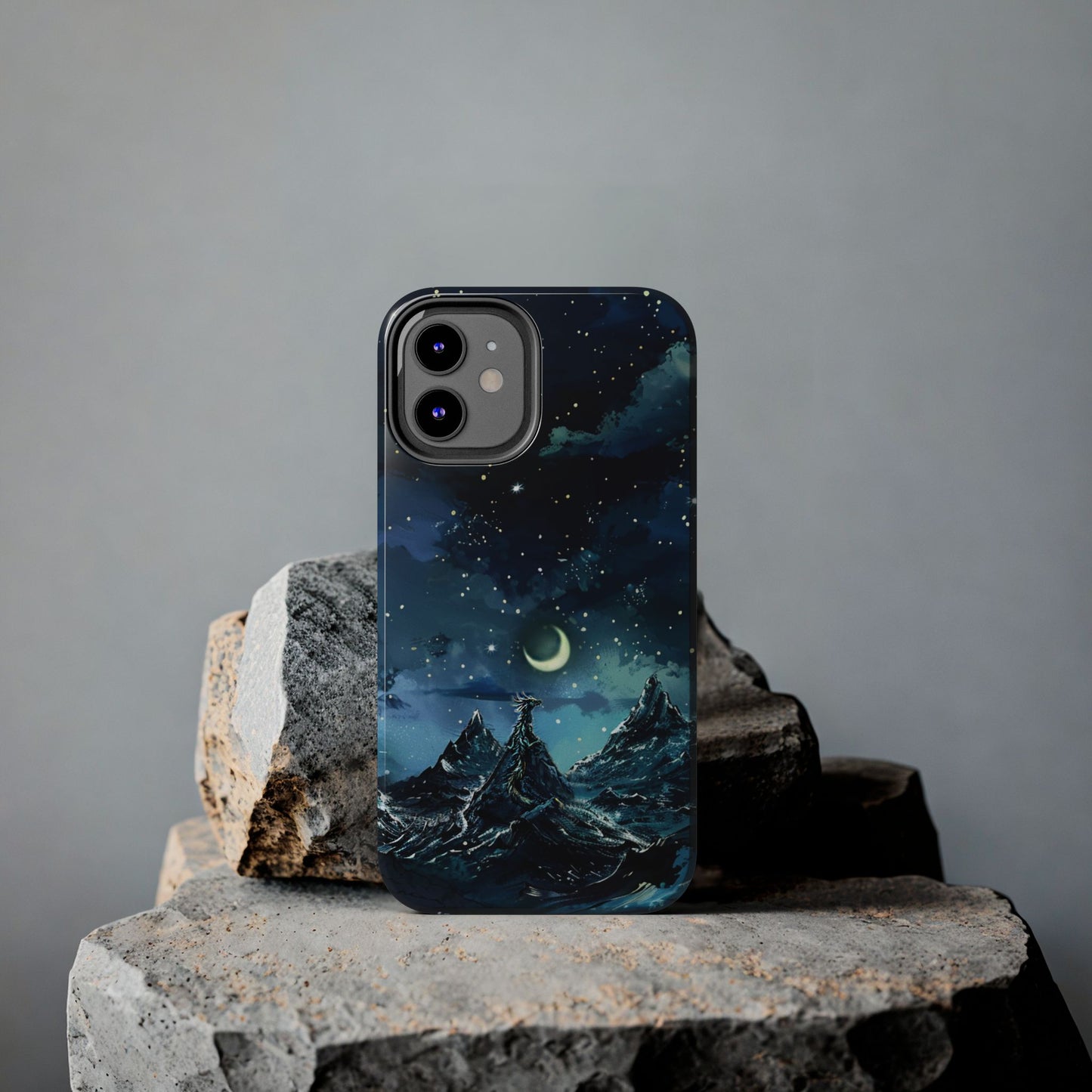 iPhone Android Fantasy Snowy Mountain Dragon Phone Case