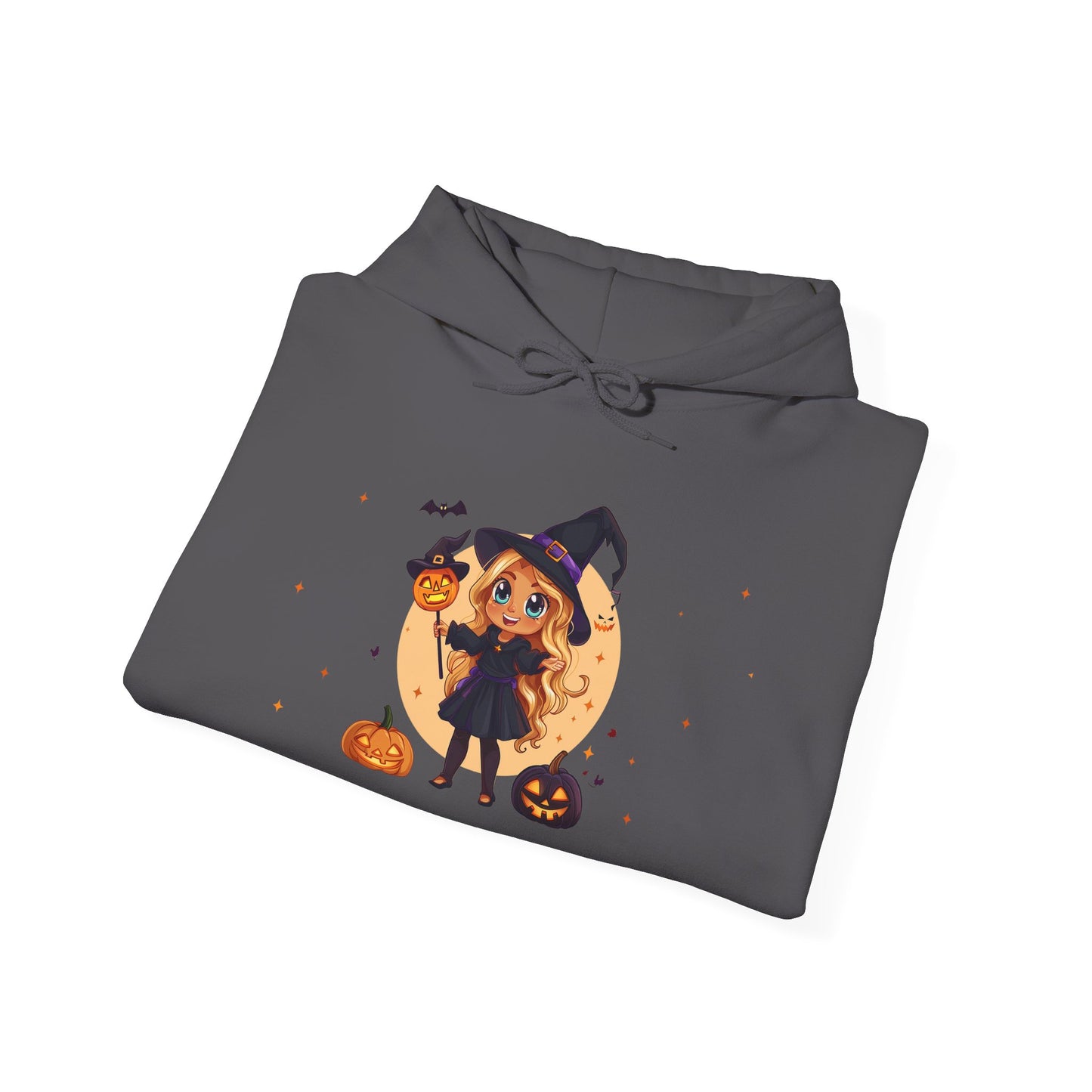 Cute Halloween Magician Girl Unisex Heavy Blend™ Hooded Sweatshirt