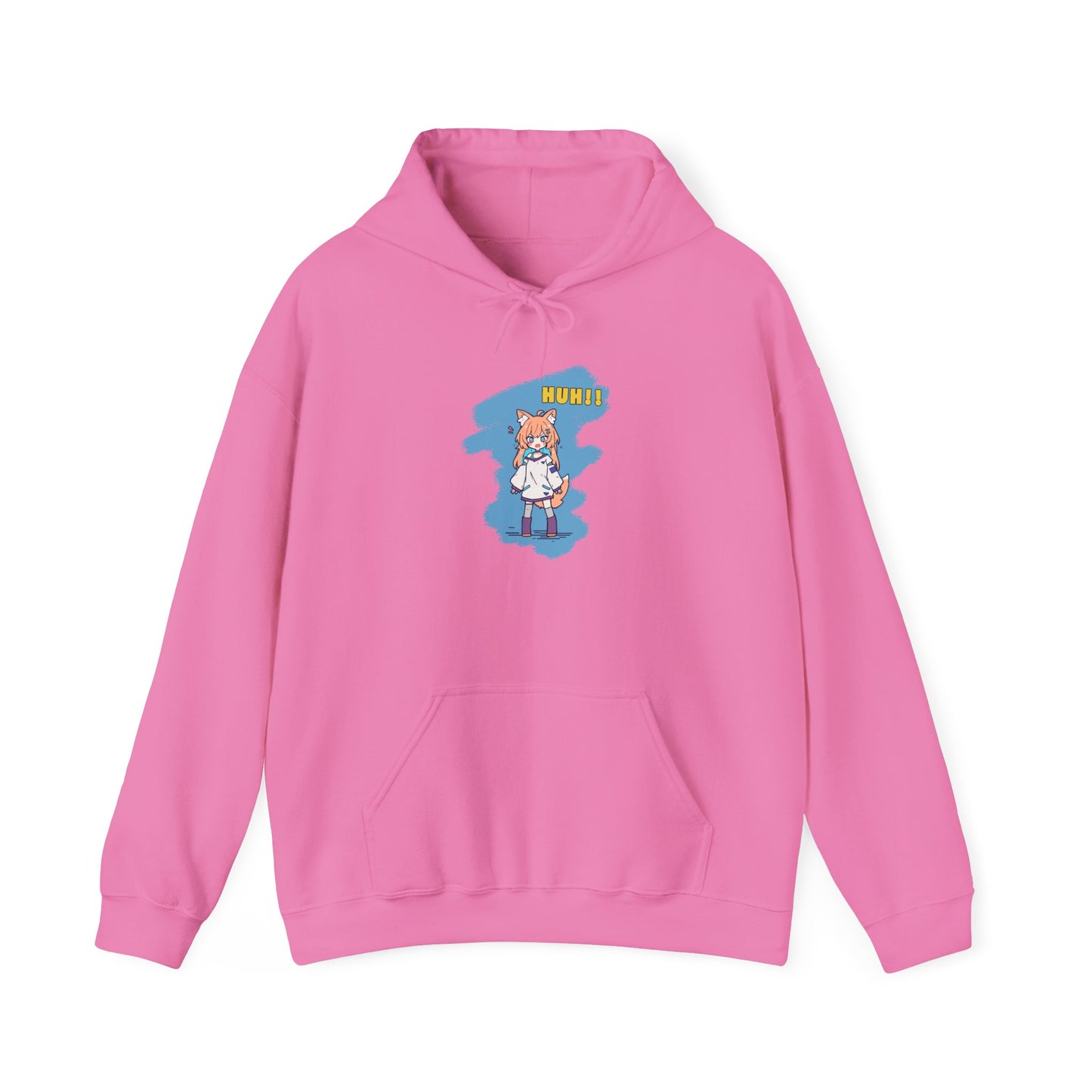 Sweet Fox Girl Huh!! Unisex - Heavy Blend⢠Hooded Sweatshirt - Vibrant Anime Style - Cute and Funny Design