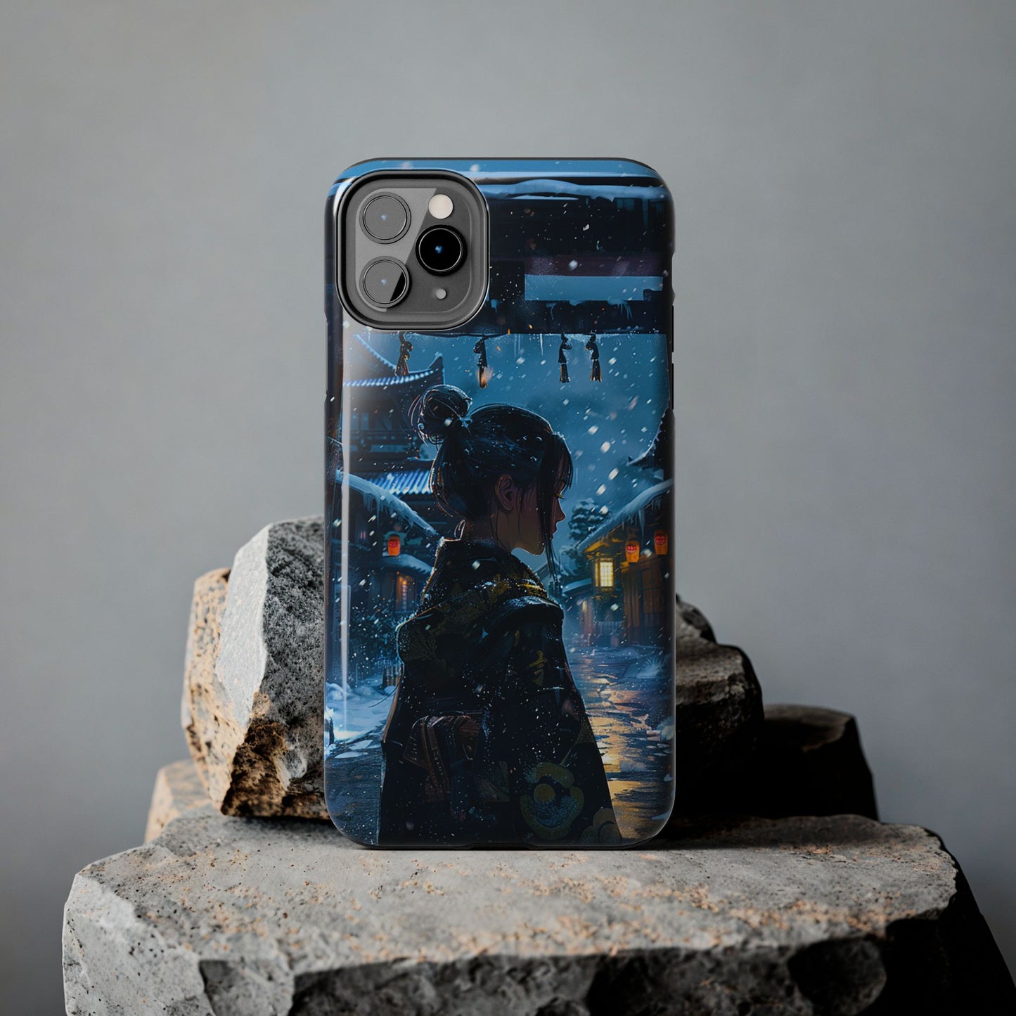 Snowy Japanese Village Tough Phone Case iPhone Android