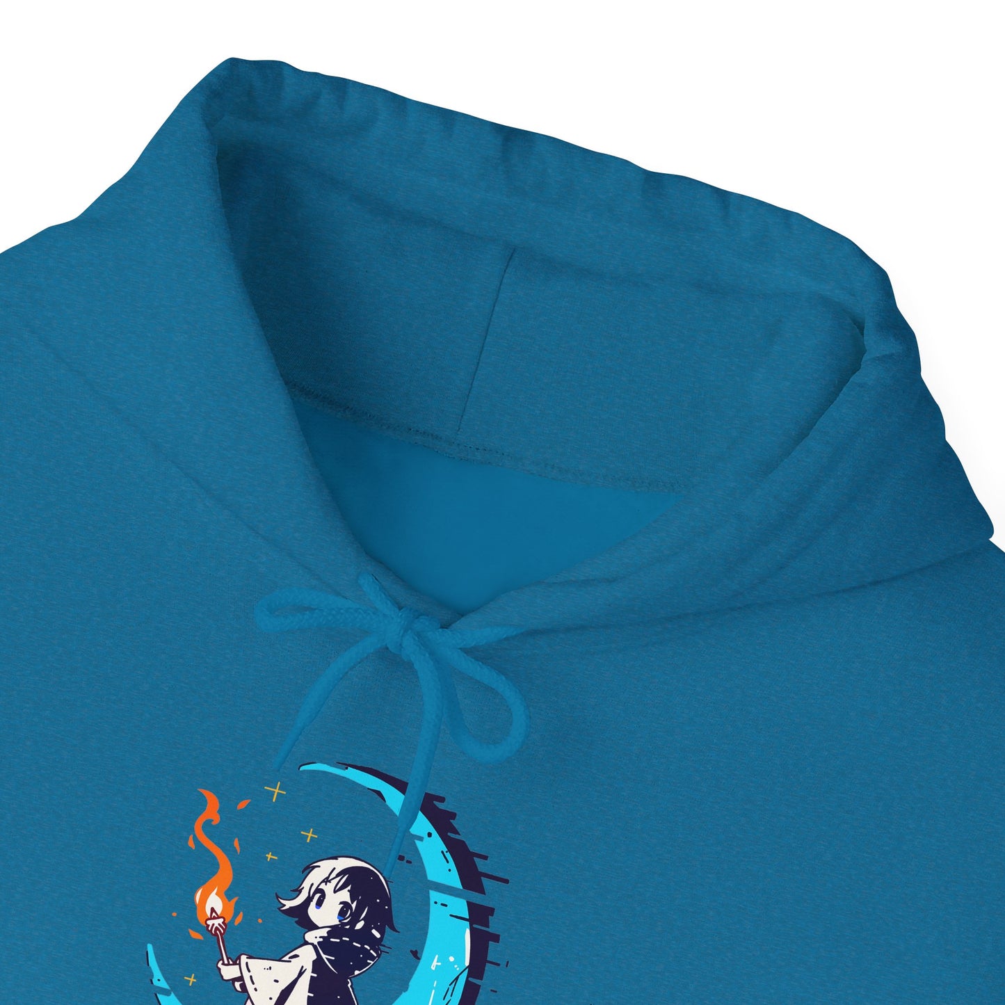 Fantasy Moon Girl Torchbearer Unisex Heavy Blend™ Hooded Sweatshirt