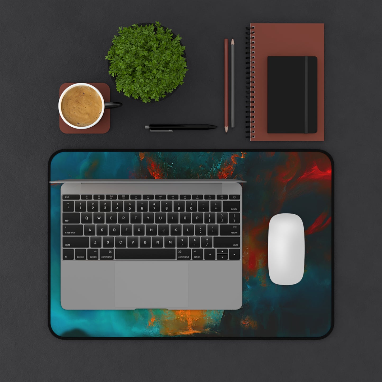 Scary Demon Horror Theme Desk Mat