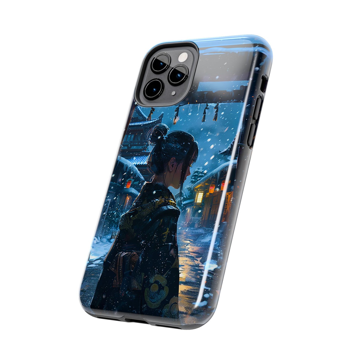 Snowy Japanese Village Tough Phone Case iPhone Android