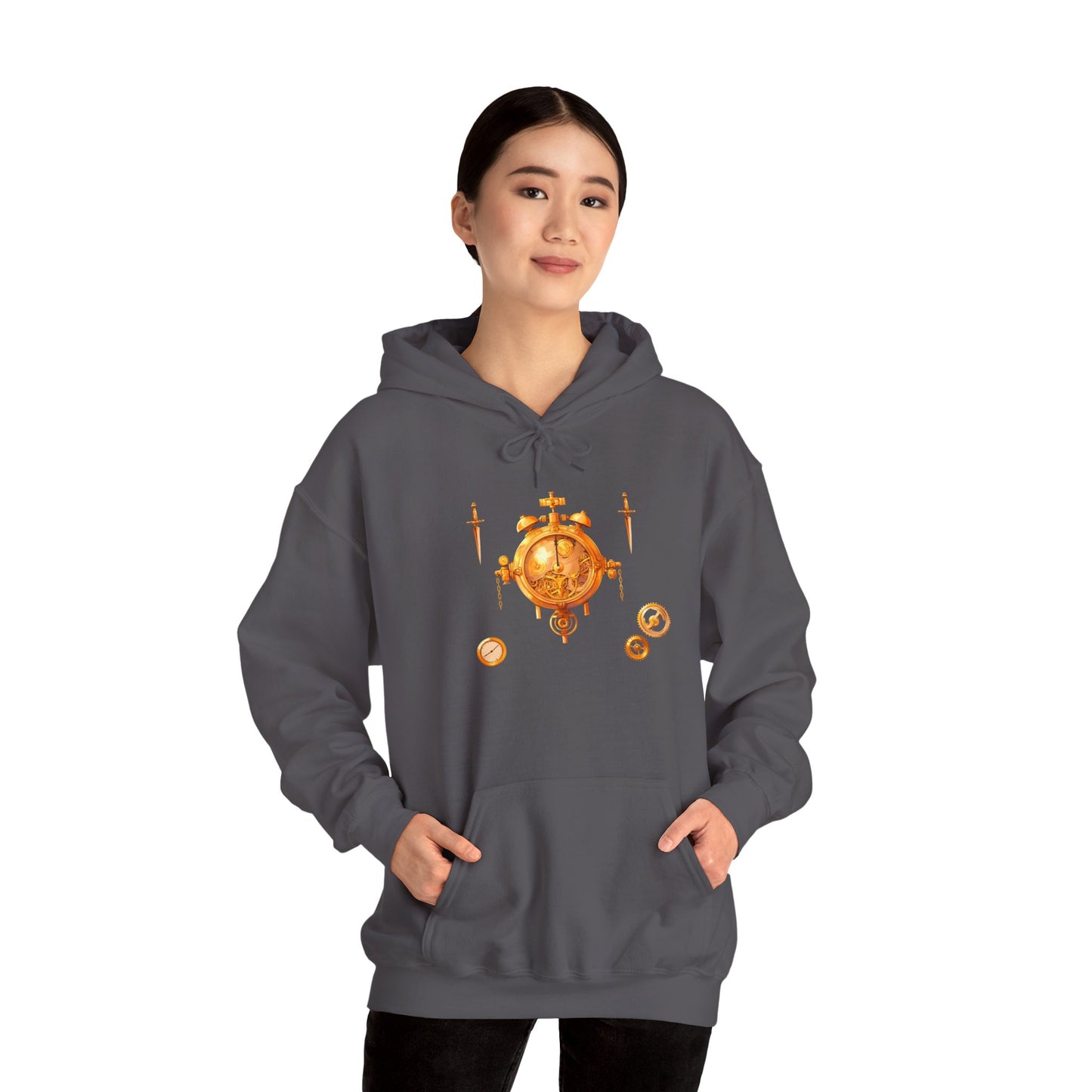 Steampunk Clocks and Gears Unisex Heavy Blend™ Hooded Sweatshirt