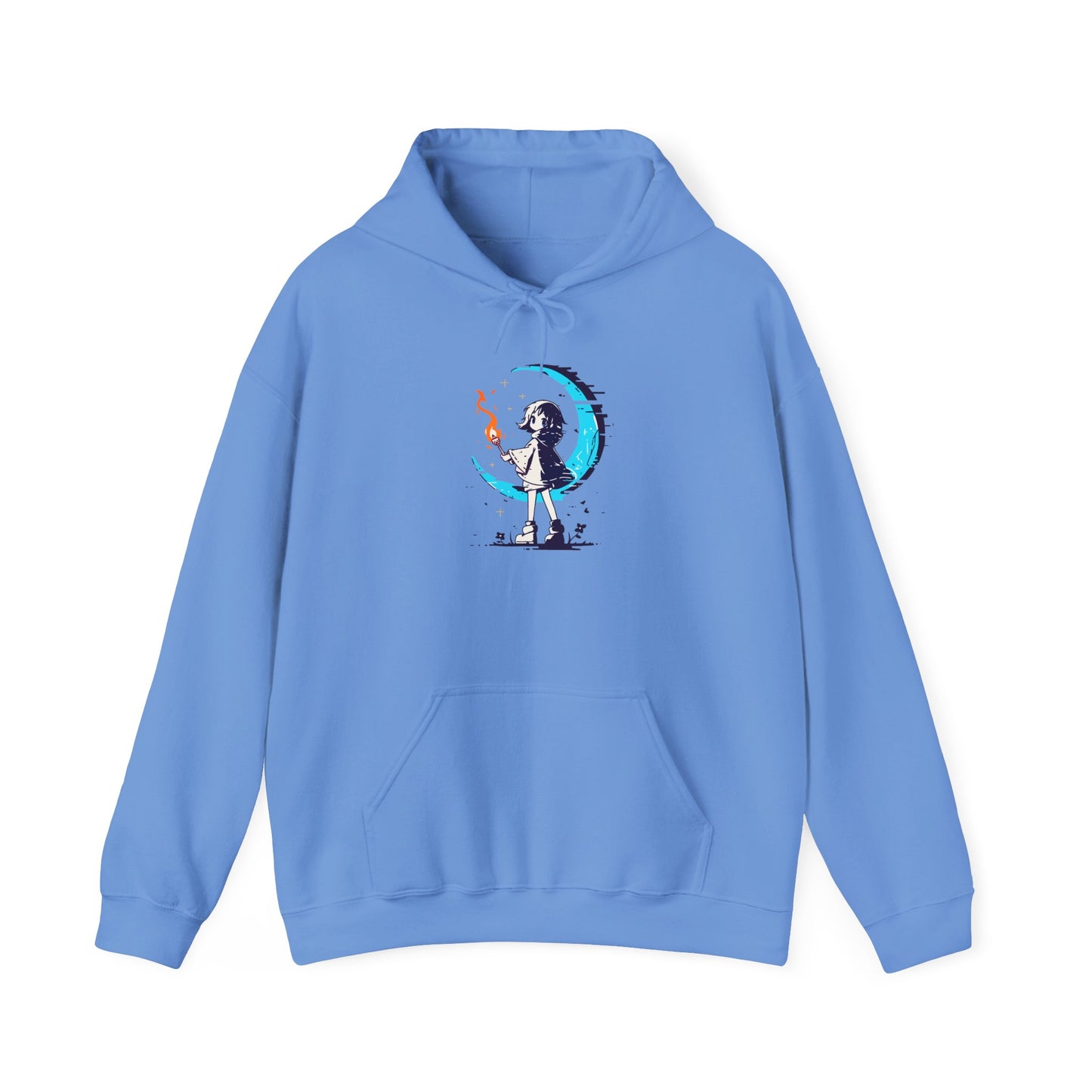 Fantasy Moon Girl Torchbearer Unisex Heavy Blend™ Hooded Sweatshirt