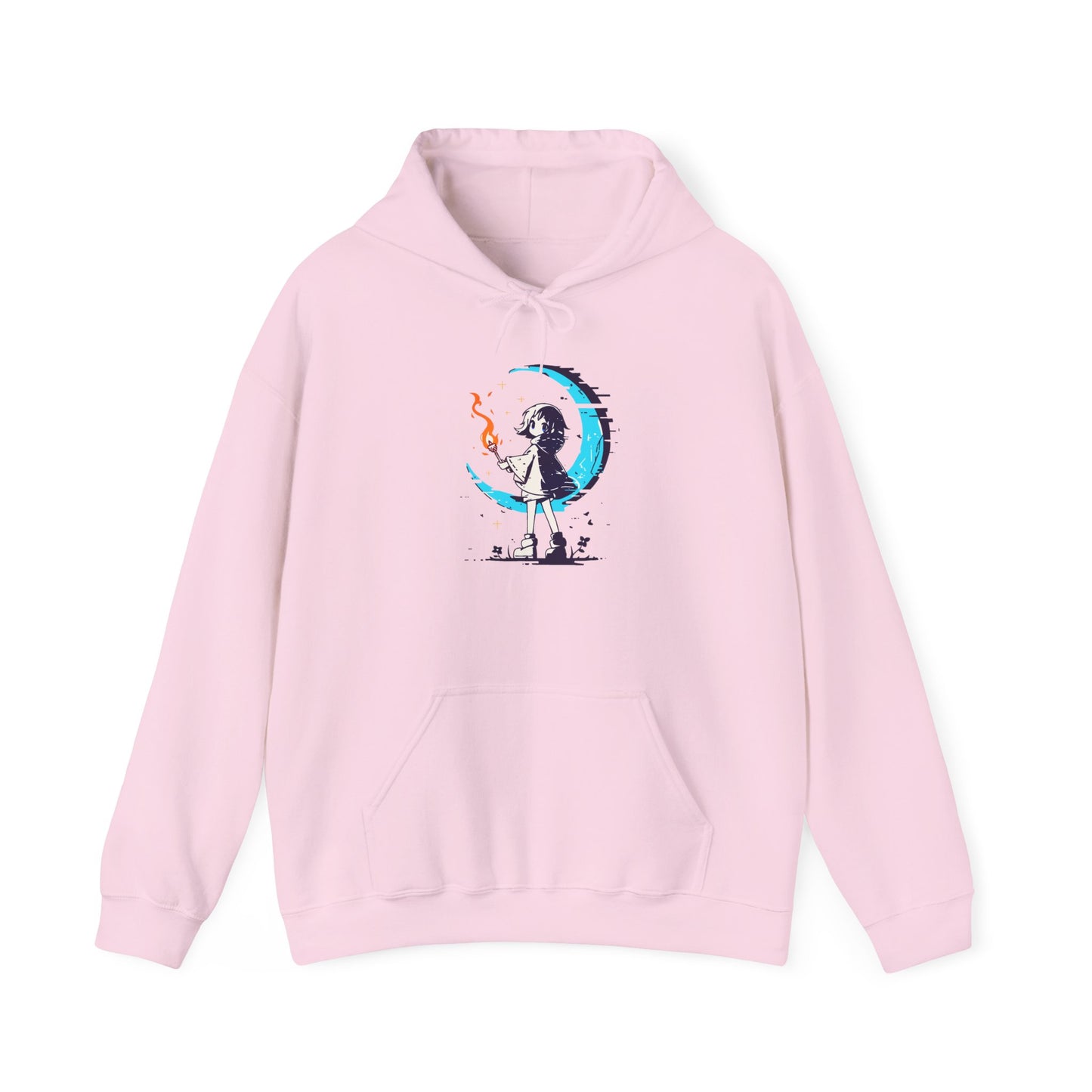 Fantasy Moon Girl Torchbearer Unisex Heavy Blend™ Hooded Sweatshirt