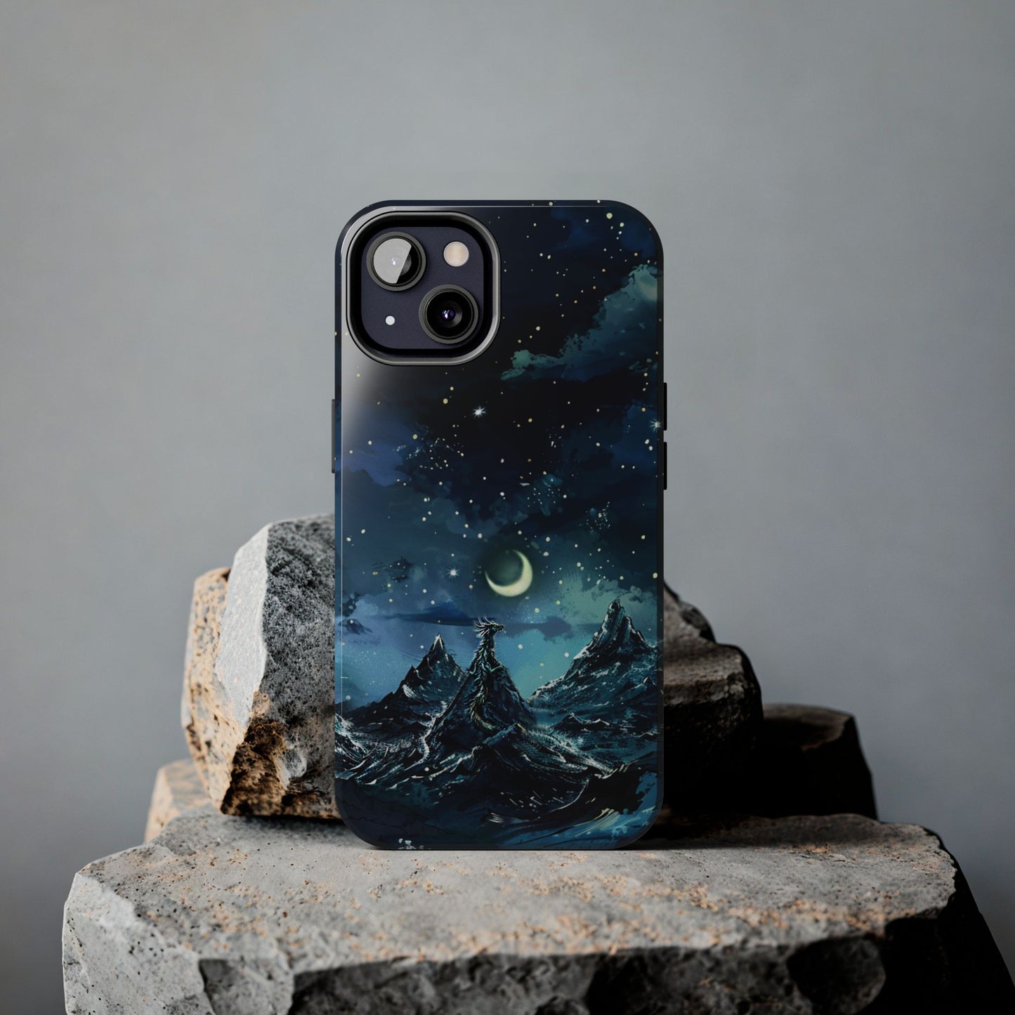 iPhone Android Fantasy Snowy Mountain Dragon Phone Case