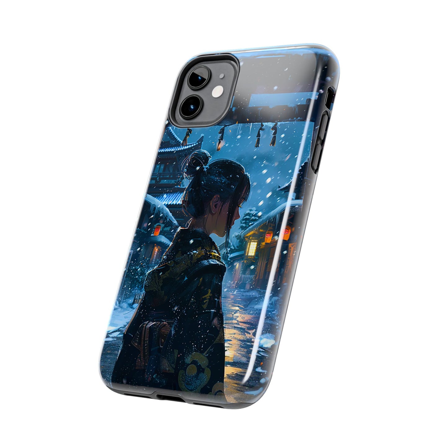 Snowy Japanese Village Tough Phone Case iPhone Android