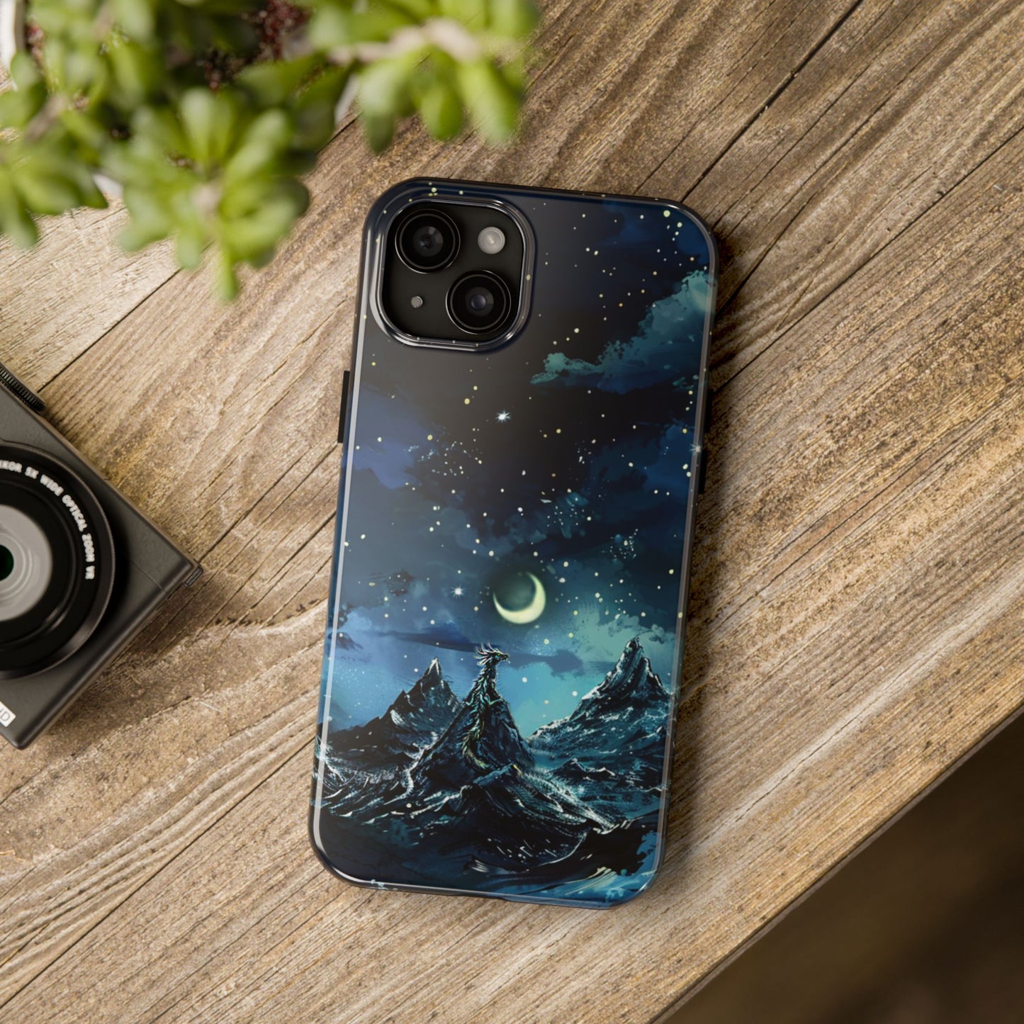 iPhone Android Fantasy Snowy Mountain Dragon Phone Case