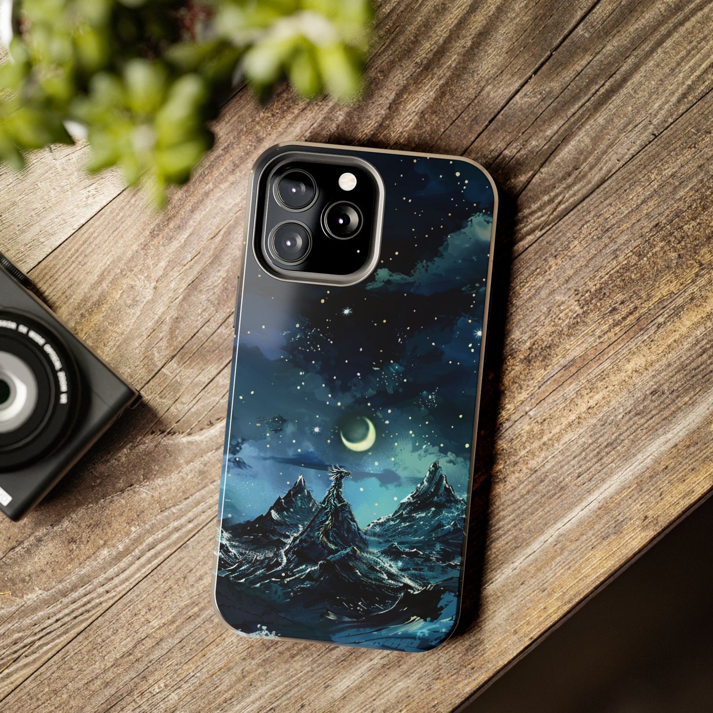 iPhone Android Fantasy Snowy Mountain Dragon Phone Case