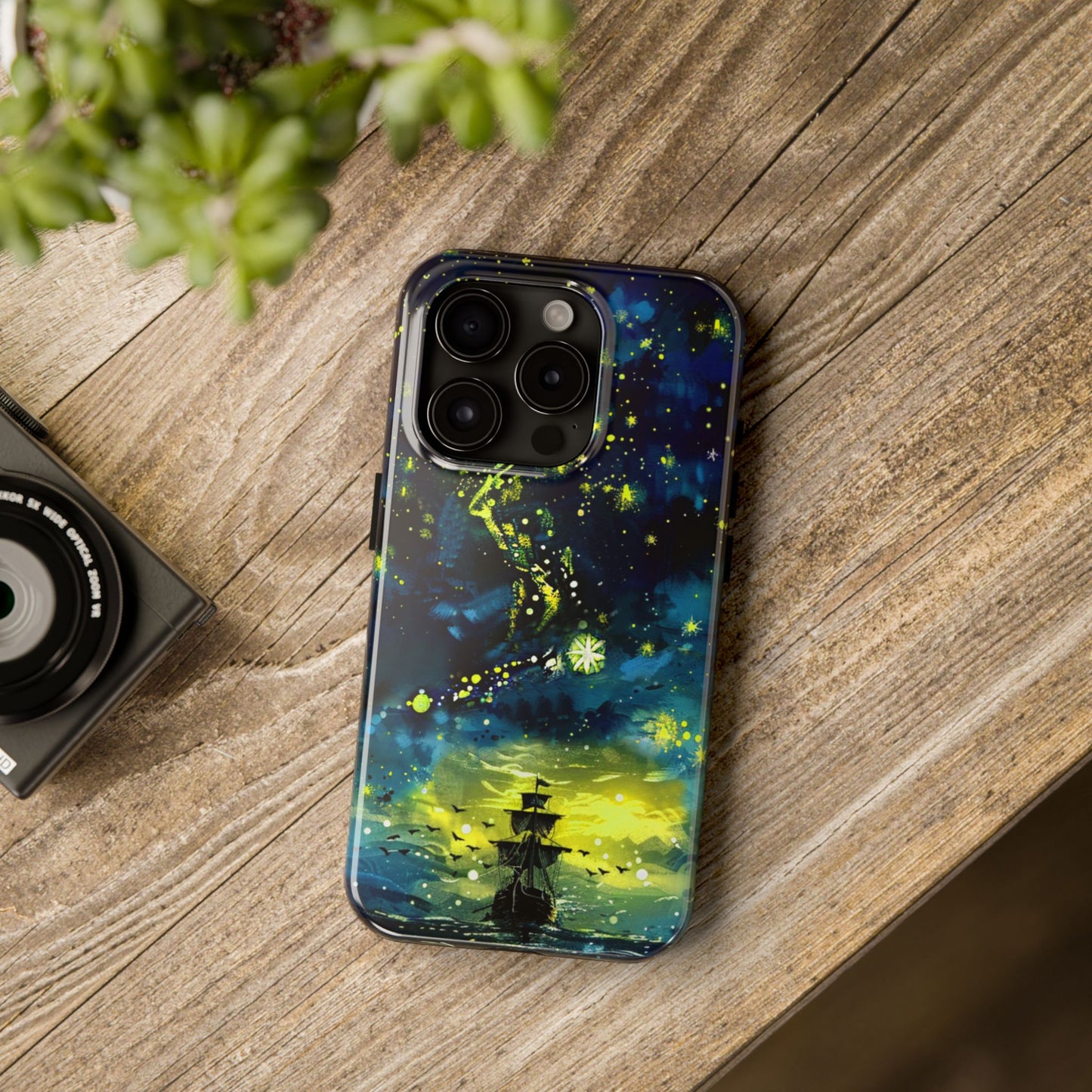 iPhone Android Starry Sky Lost Pirate Ship Phone Case