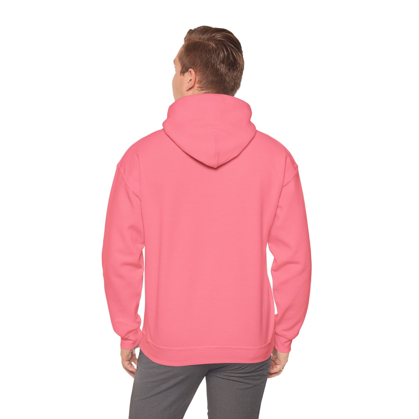 Anime Summer-Themed Unisex Heavy Blendâ„¢ Hooded Sweatshirt with Art of Girl & Coconut Tree under a Shooting Star - Warm Tropical Vibes