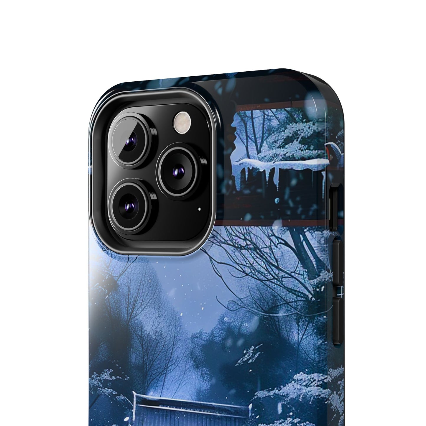 Japanese Snowy Shinto Shrine Girl Tough Phone Cases iPhone Android