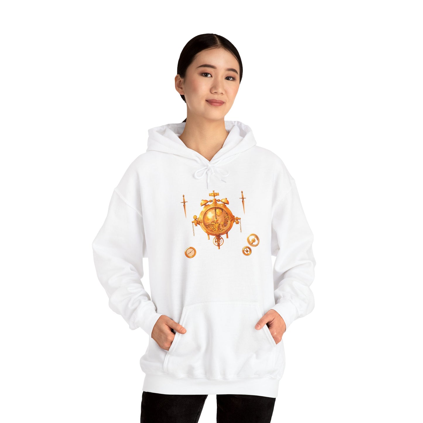 Steampunk Clocks and Gears Unisex Heavy Blend™ Hooded Sweatshirt