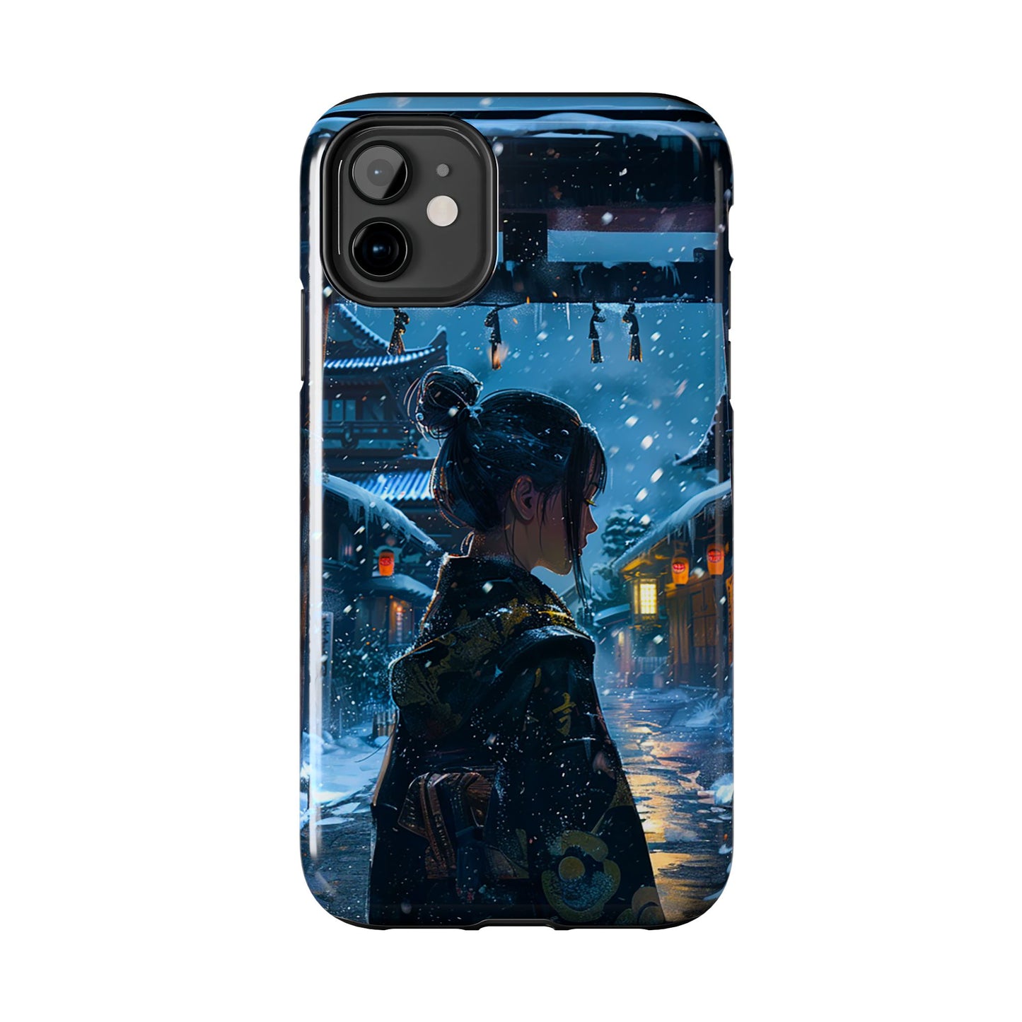 Snowy Japanese Village Tough Phone Case iPhone Android