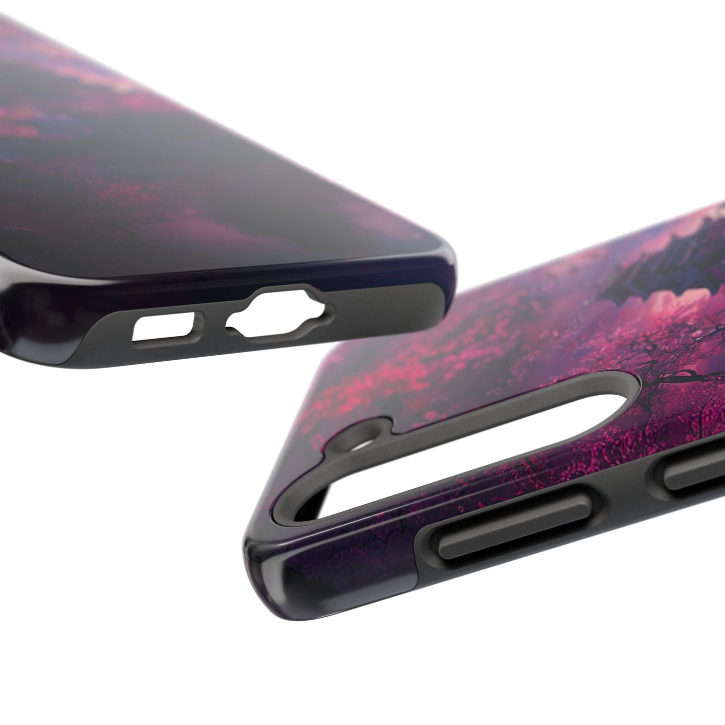 Japanese Cherry Blossum Castle Tough Phone Case iPhone Android