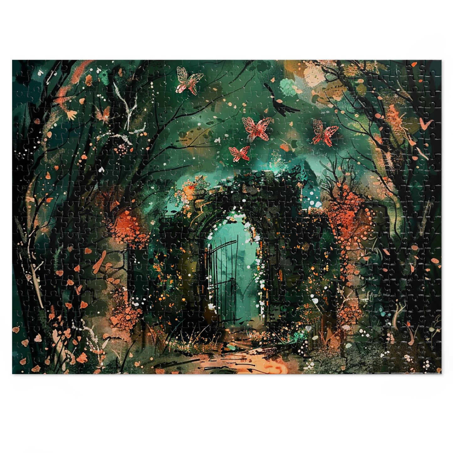 Lonely Ancient Fantasy Gate Jigsaw Puzzle (30, 110, 252, 500,1000-Piece)