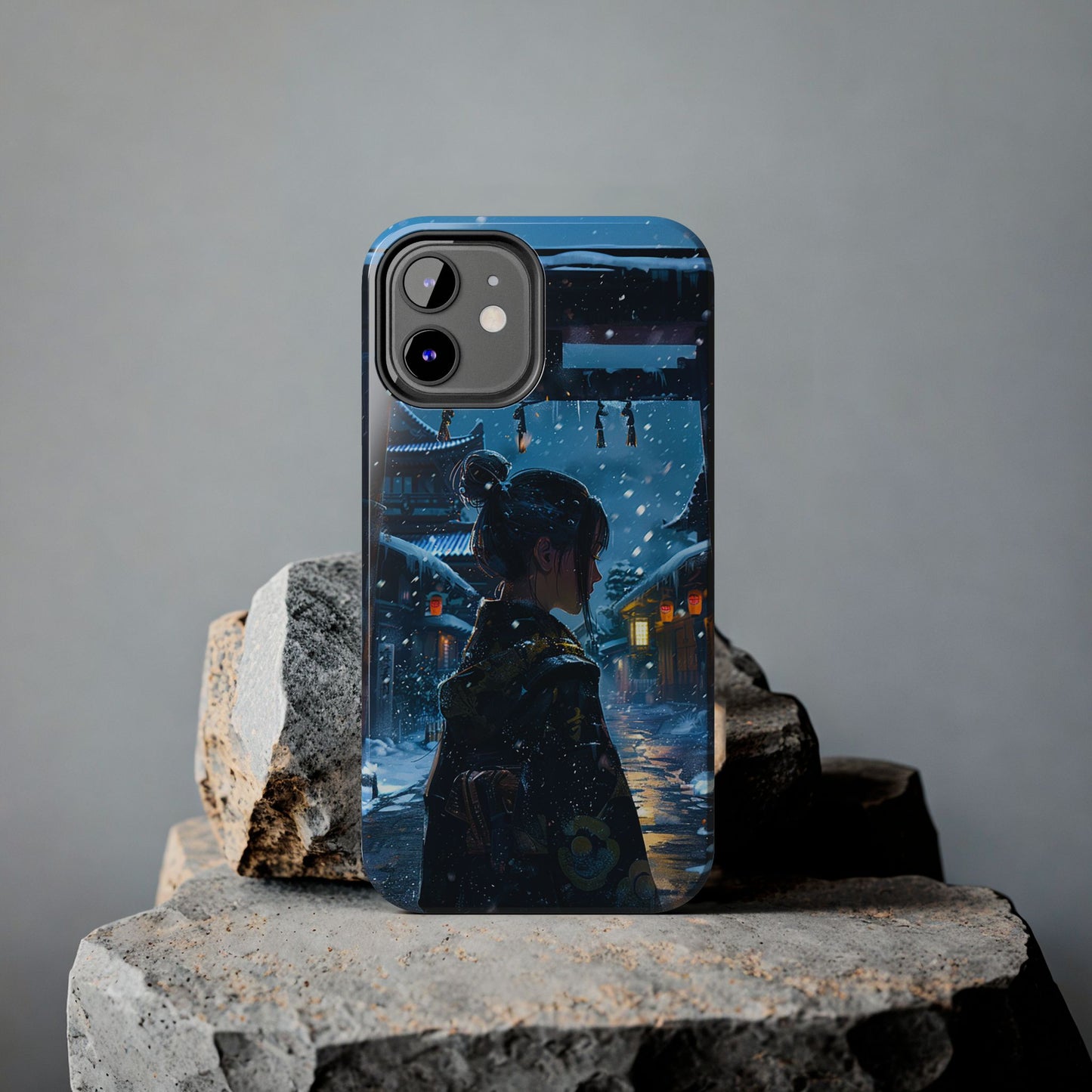 Snowy Japanese Village Tough Phone Case iPhone Android