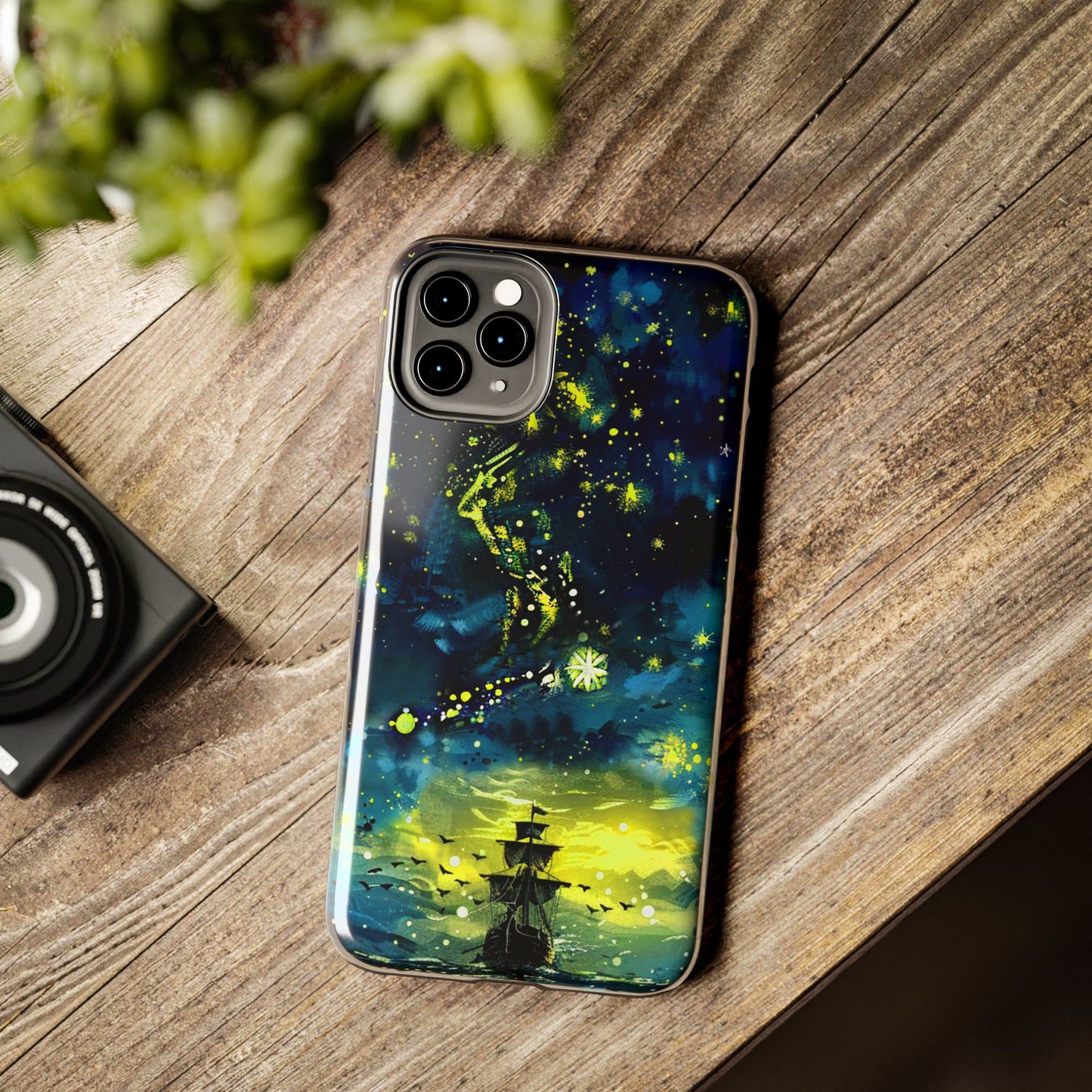 iPhone Android Starry Sky Lost Pirate Ship Phone Case