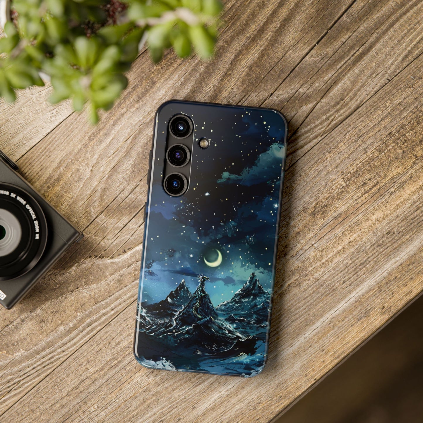 iPhone Android Fantasy Snowy Mountain Dragon Phone Case