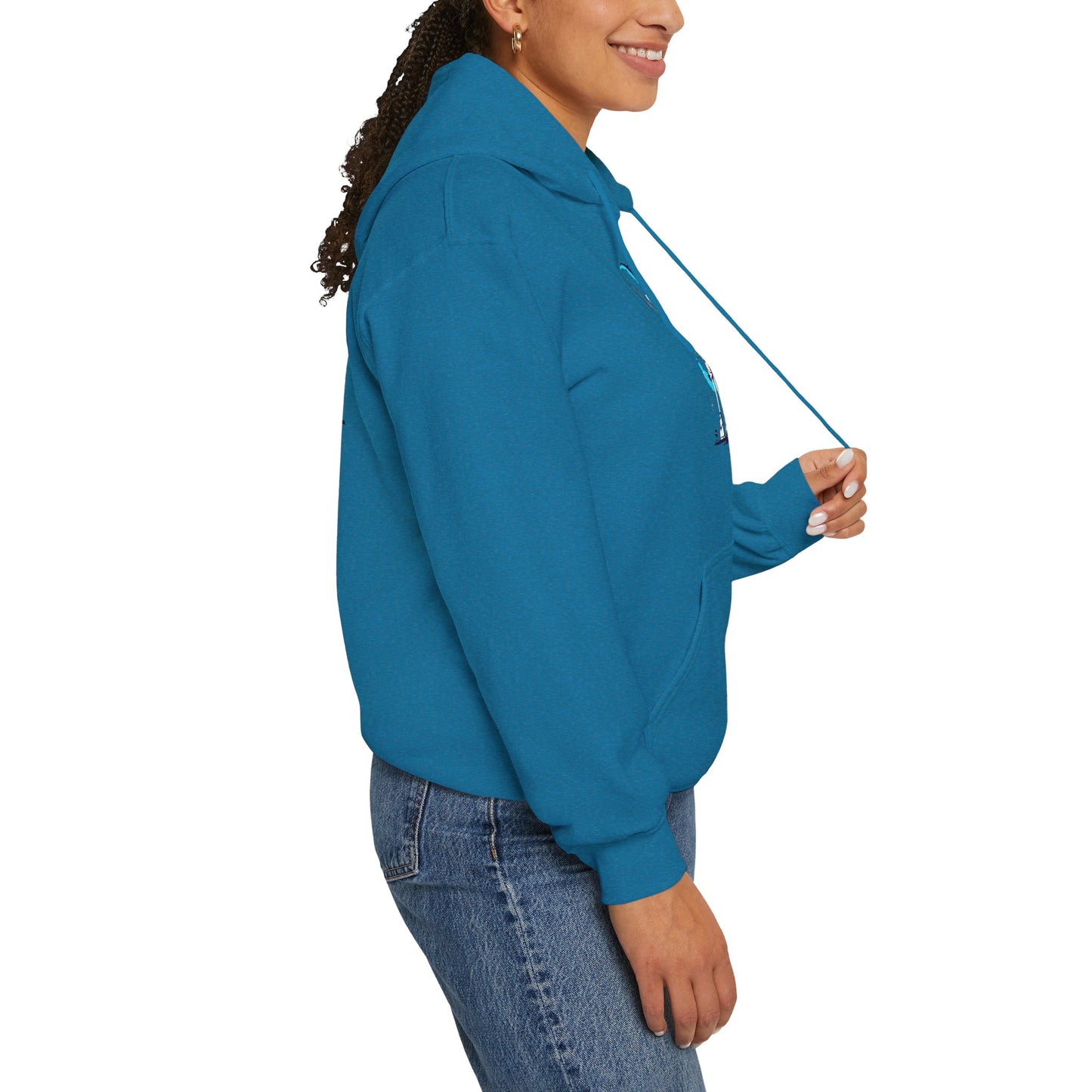 Fantasy Moon Girl Torchbearer Unisex Heavy Blend™ Hooded Sweatshirt