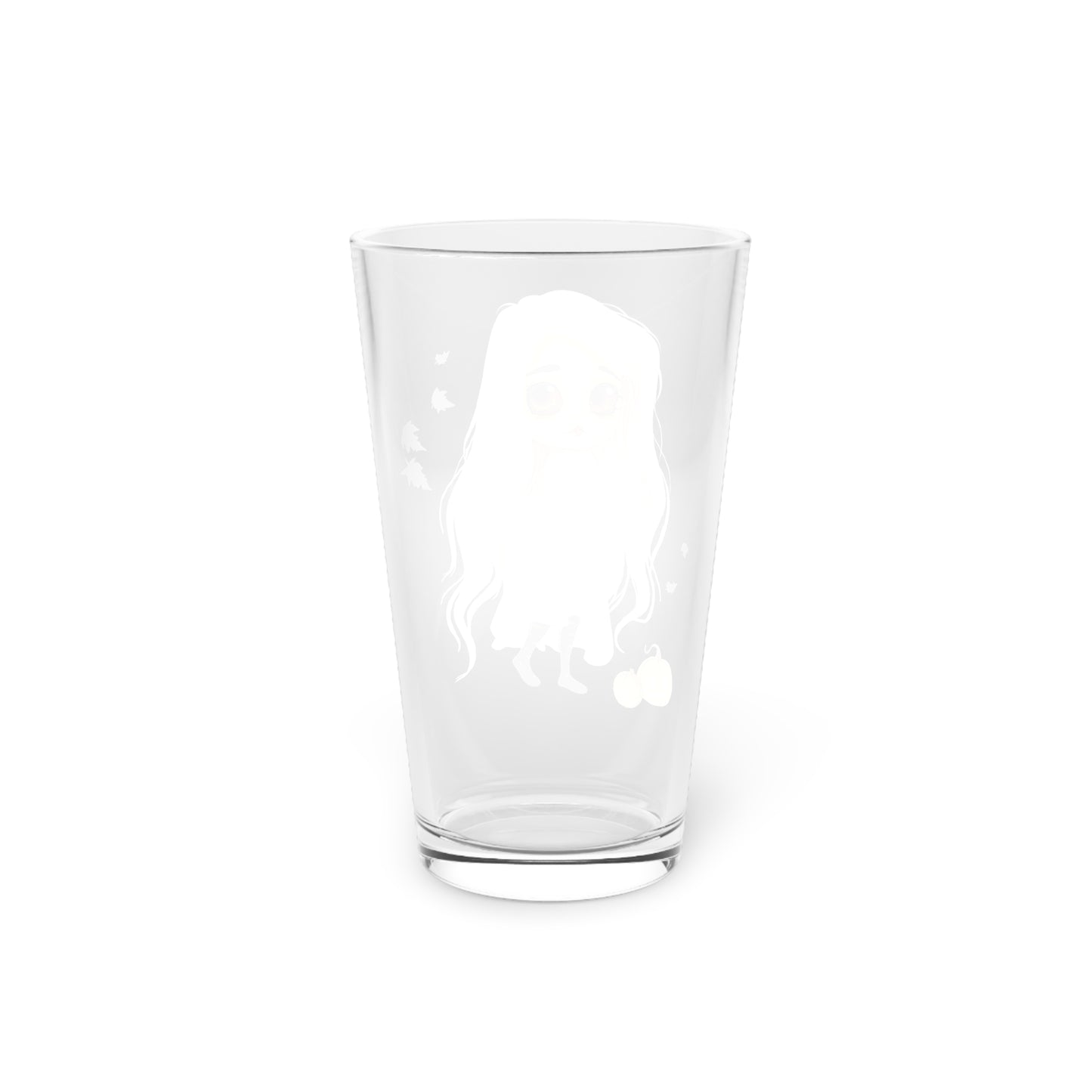 Cute Halloween Ghost Girl Pint Glass, 16oz