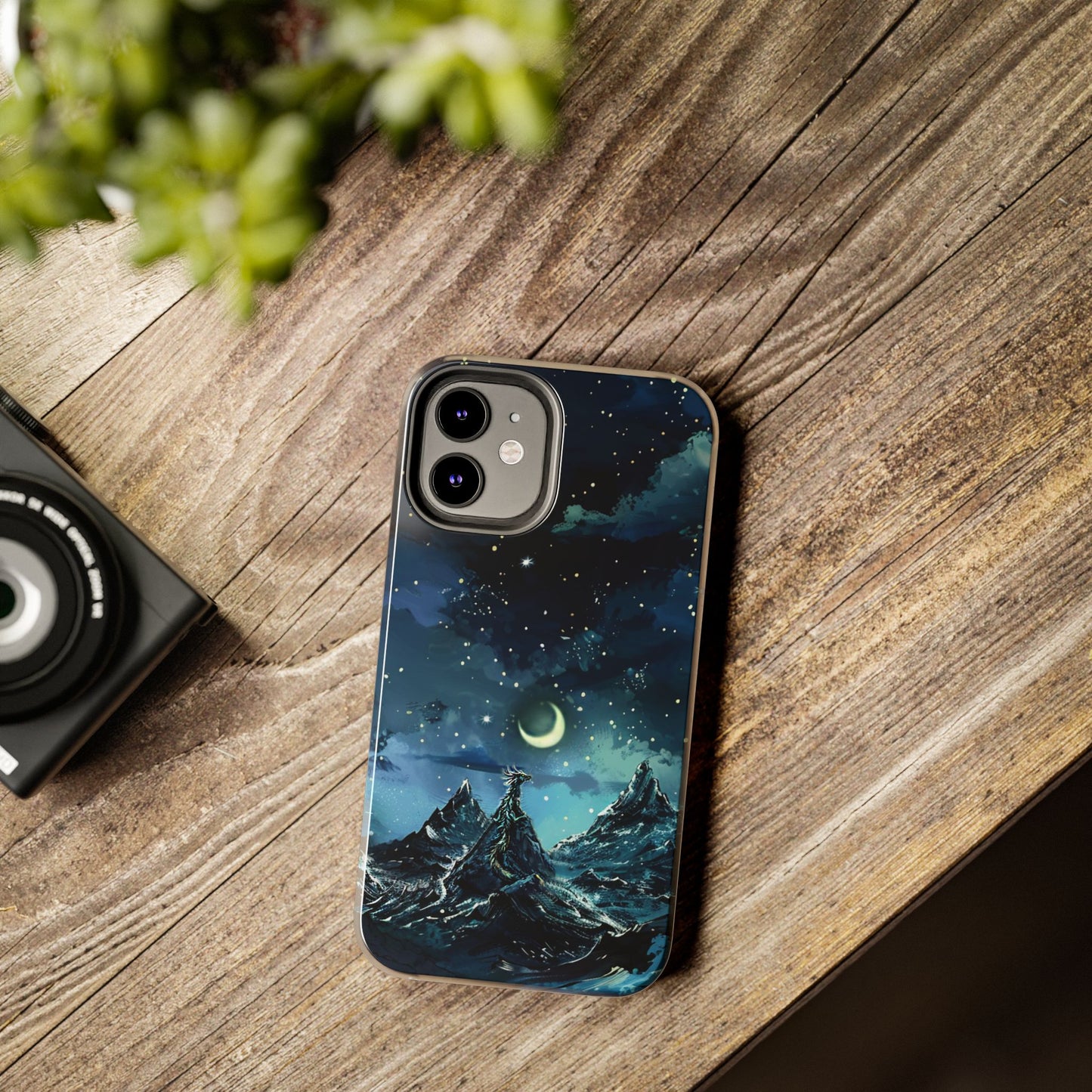 iPhone Android Fantasy Snowy Mountain Dragon Phone Case