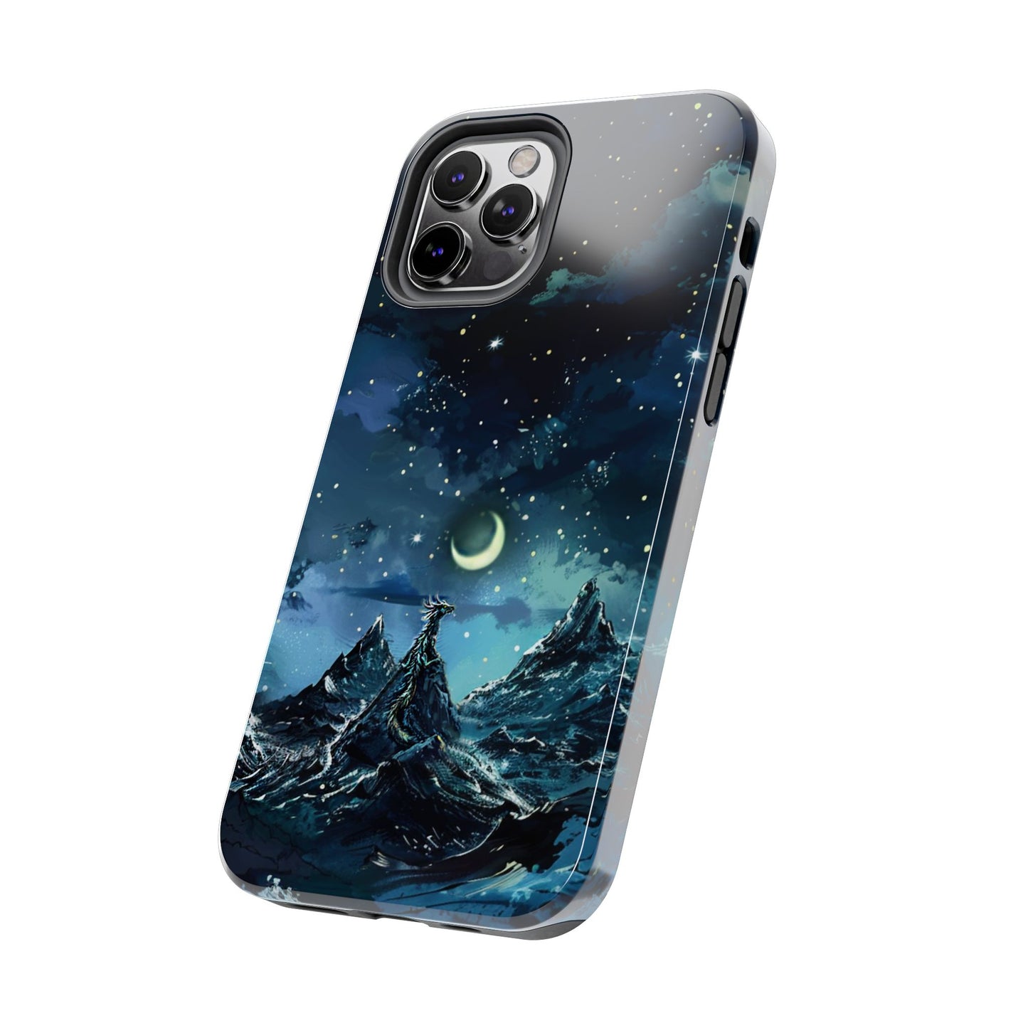 iPhone Android Fantasy Snowy Mountain Dragon Phone Case