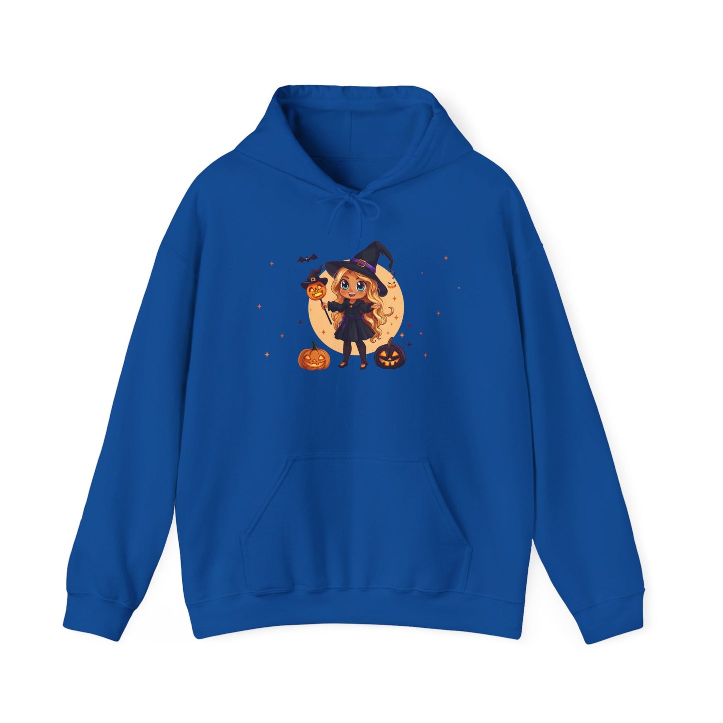 Cute Halloween Magician Girl Unisex Heavy Blend™ Hooded Sweatshirt