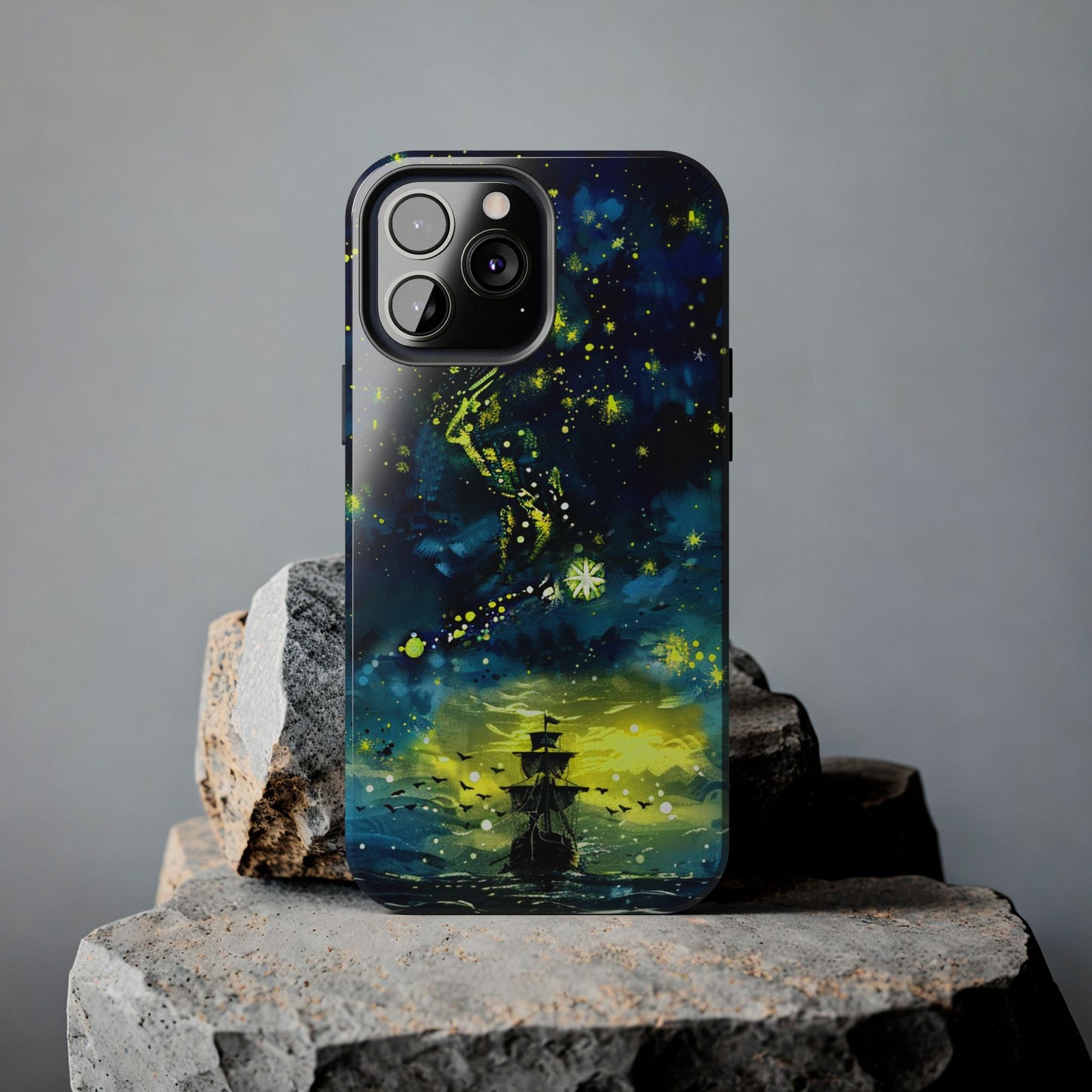 iPhone Android Starry Sky Lost Pirate Ship Phone Case