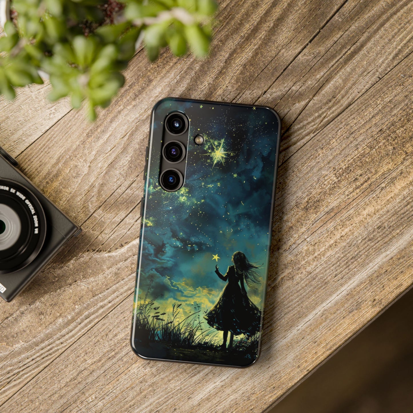 iPhone Android Wishing Star Girl Phone Case